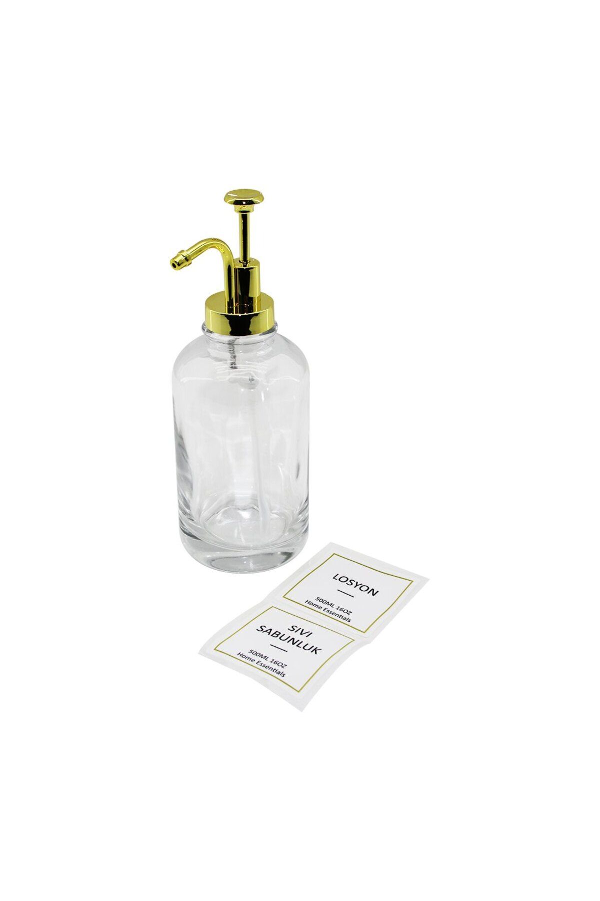 STOREMAX buymxx YUVARLAK ŞEFF CAM SIVI SABUNLUK 500ML desiny 1082424