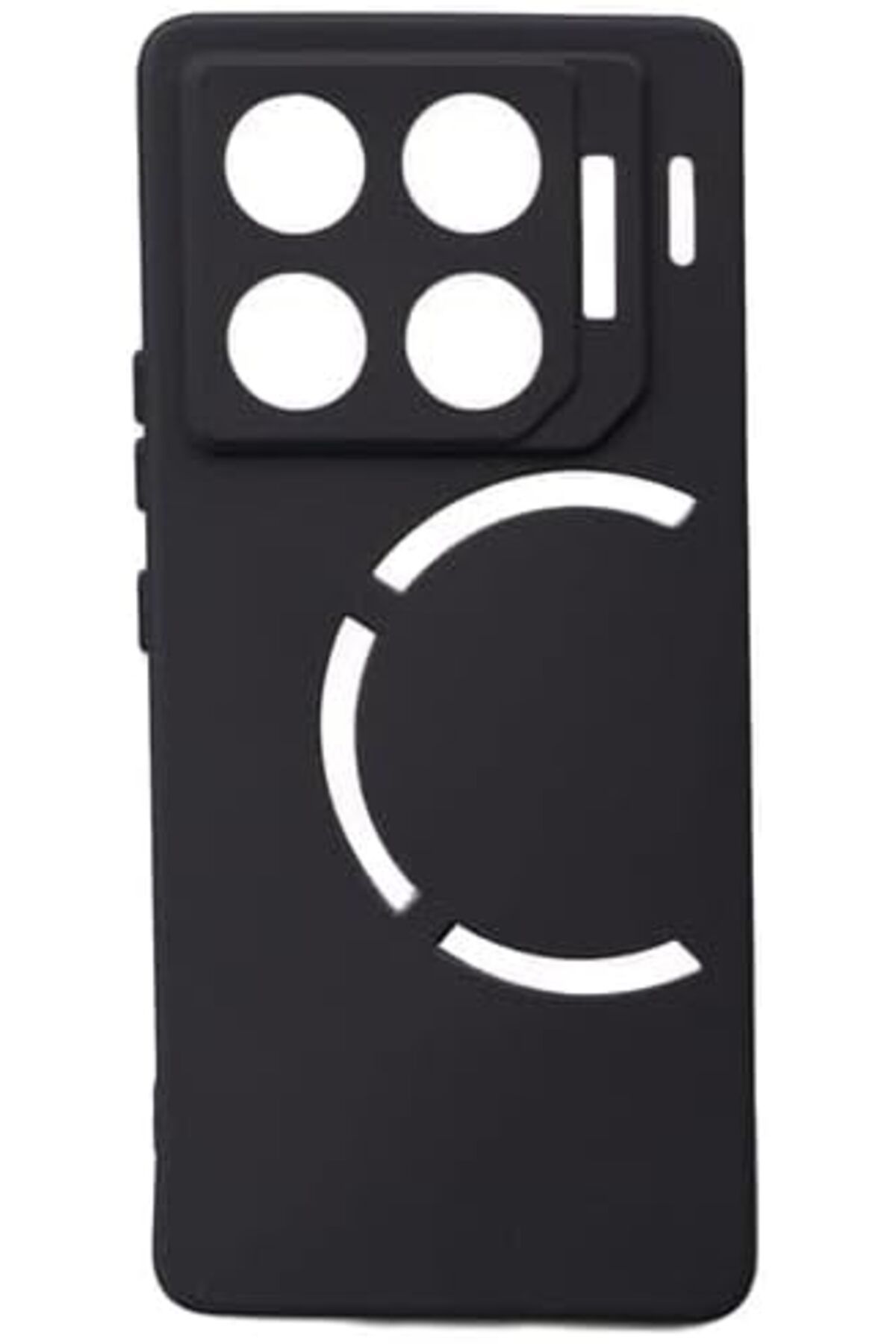 yenibagshop GT 20 Pro Uyumlu Kılıf Kamera Korumalı Silikon Rubber Arka Kapak (Siyah)