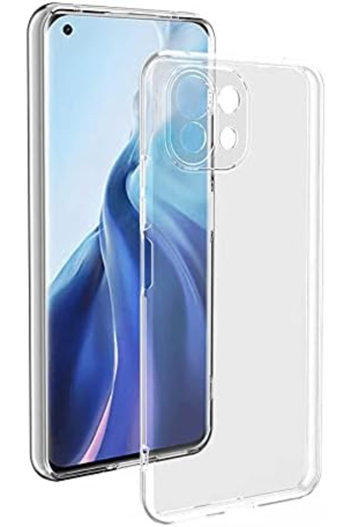 STOREMAX nffashopm Xiaomi Mi 11 Lite Kılıf Zore Süper Silikon, Renksiz storestarx 1051353