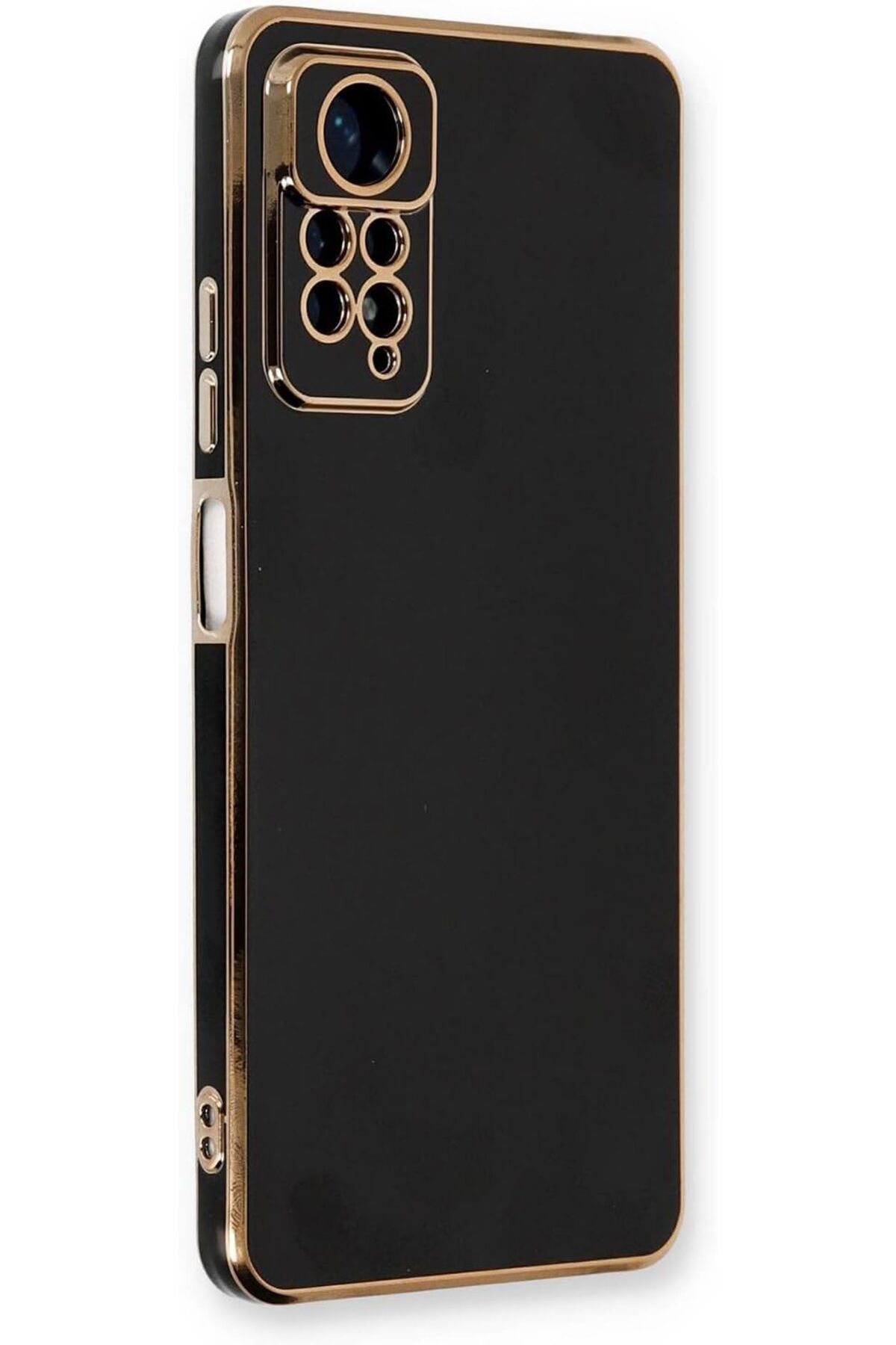 STOREMAX daliashops Xiaomi Redmi Note 11 Pro 5G için Kılıf Olive Plated Siyah [Redmi Note 11 Pro 5G ile Uy