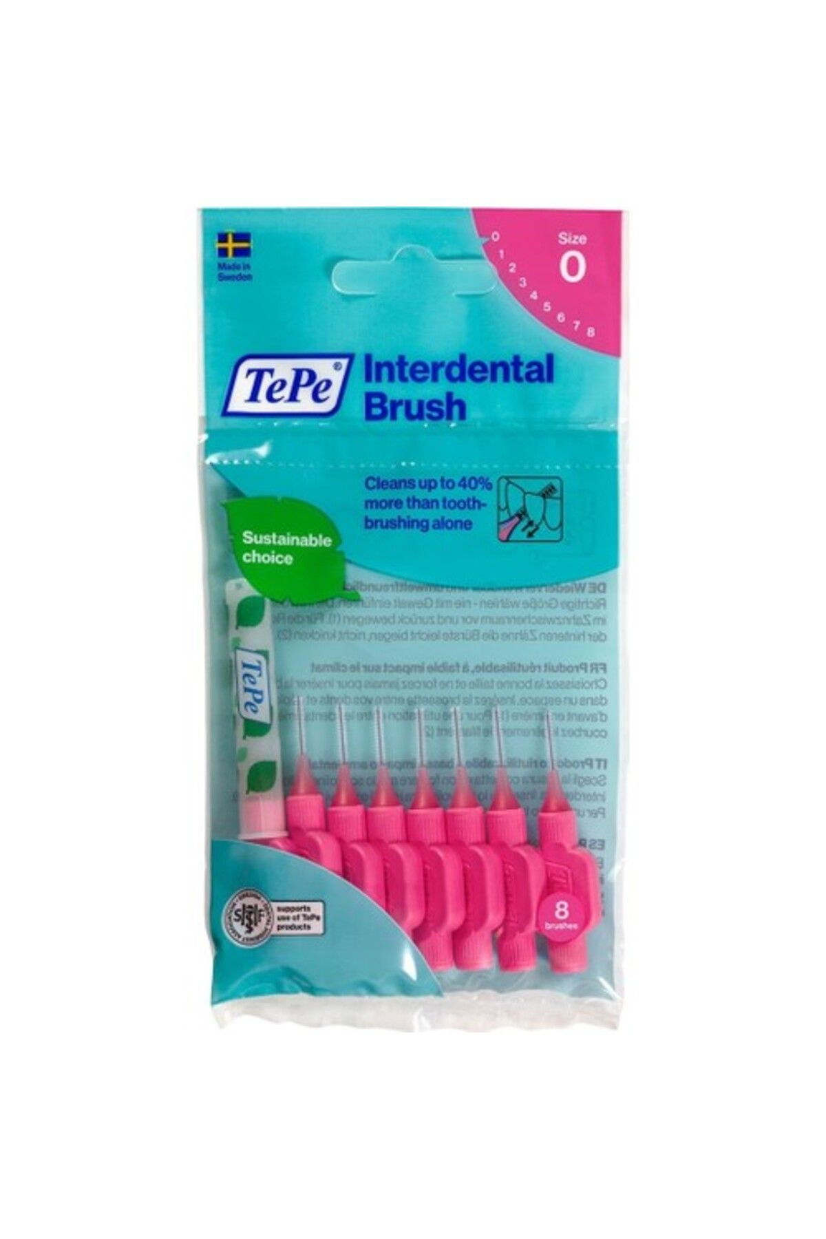 TePe Arayüz Fırçası Pembe 0.4mm 8'li T101