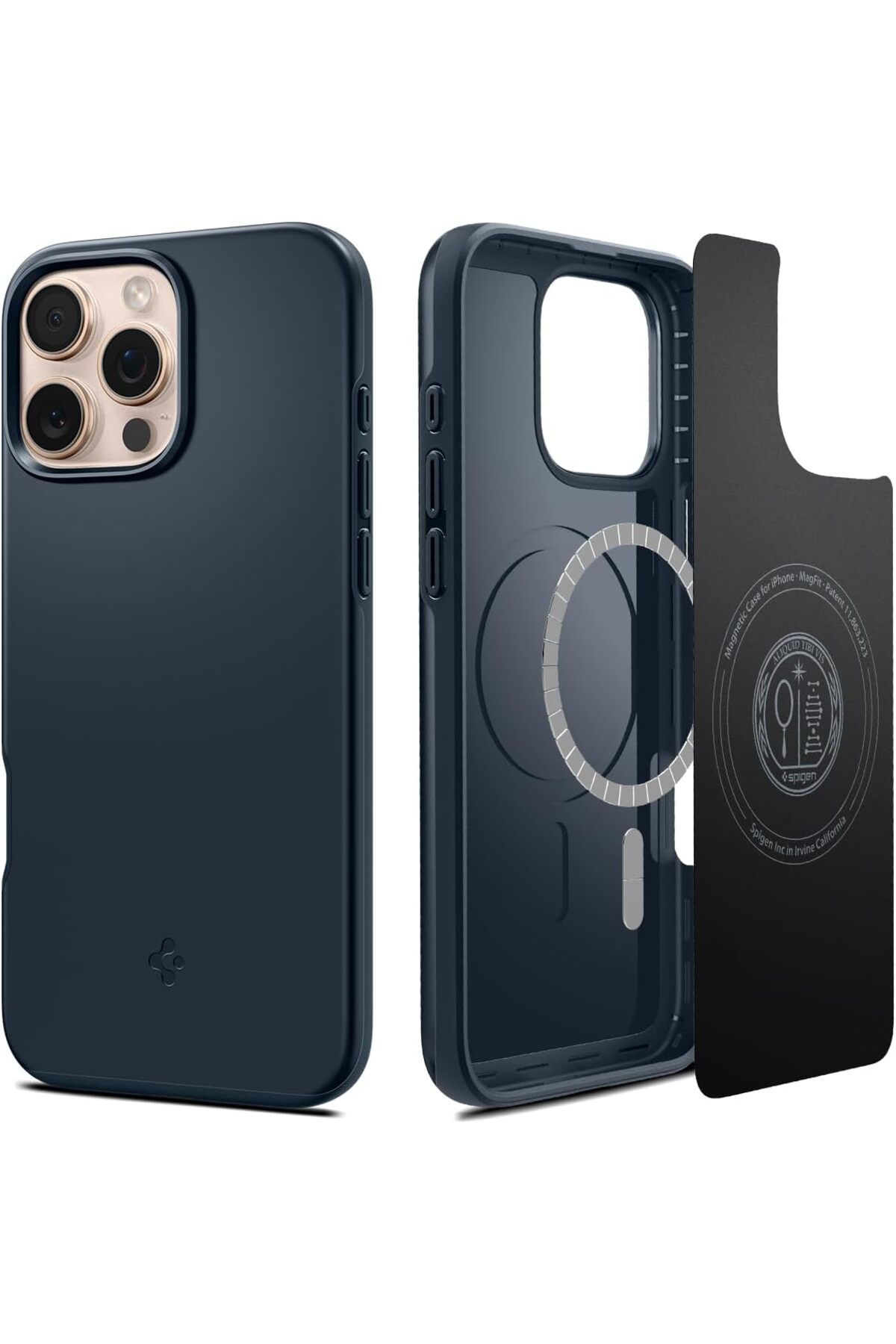 STOREMAX dlshop iPhone 16 Pro Max Kılıf Thin Fit MagFit MagSafe özellikli Metal Slate - ACS07980 star 9903