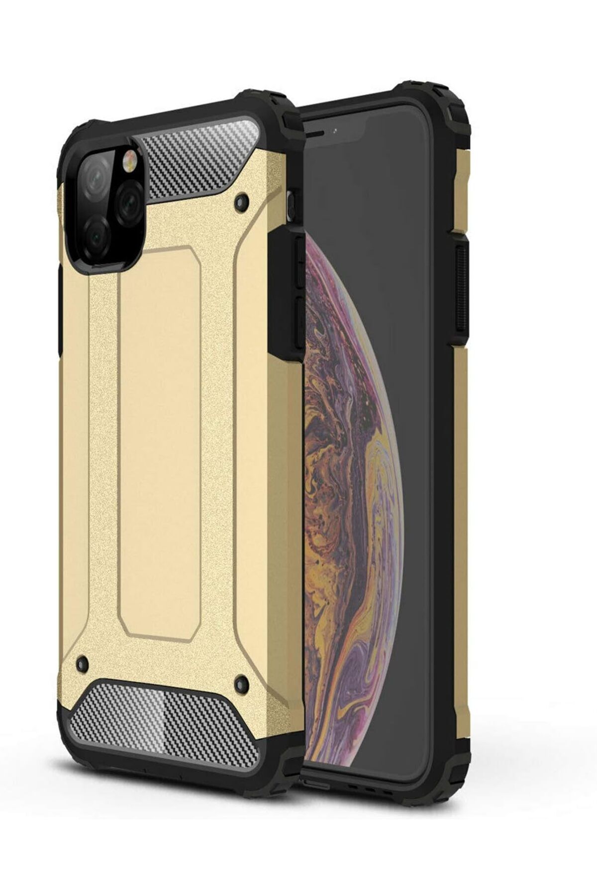 STOREMAX sellbuystore iPhone 11 Pro (5.8'') için Kılıf Rugged Armor Gold [iPhone 11 Pro ile Uyumlu Kılıf