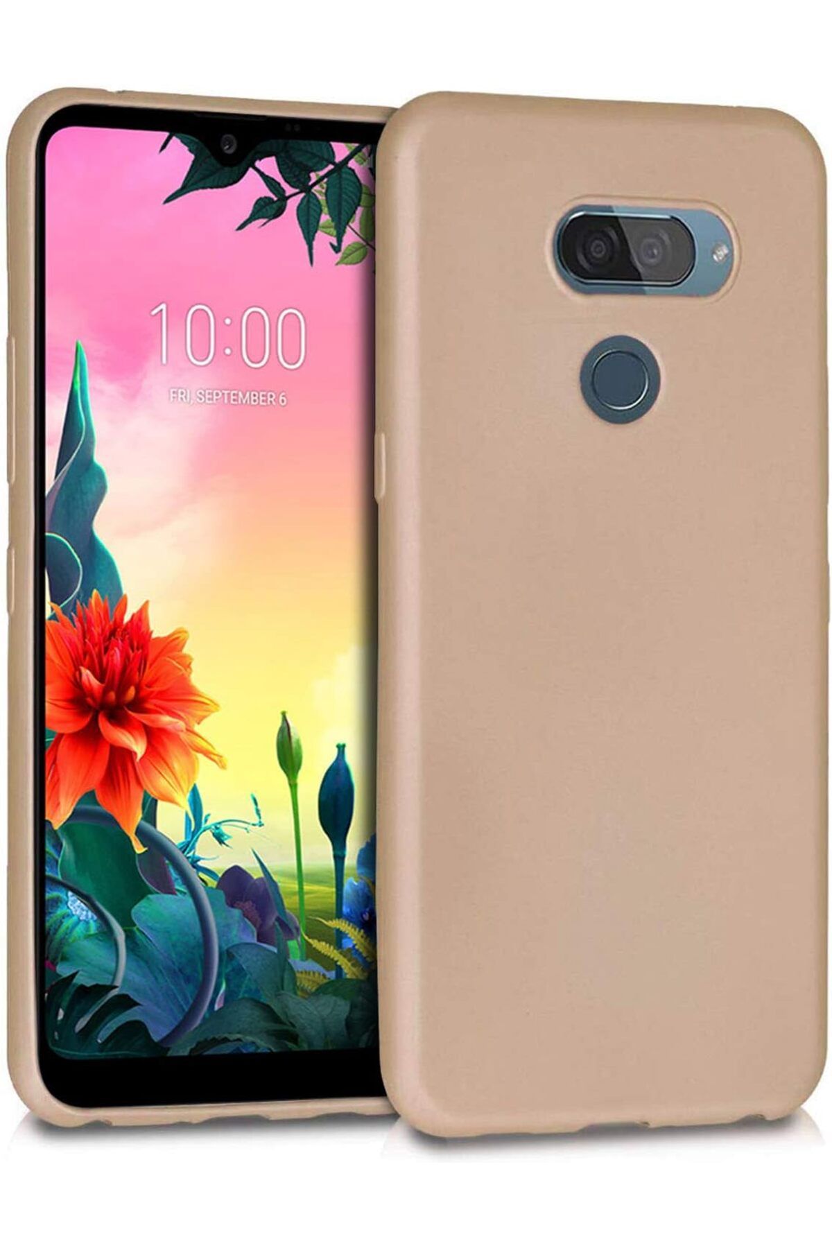 STOREMAX nffashopm Matte Silicone LG K40s için Kılıf Gold [K40s ile Uyumlu Kılıf - Gold] storestarx 1051