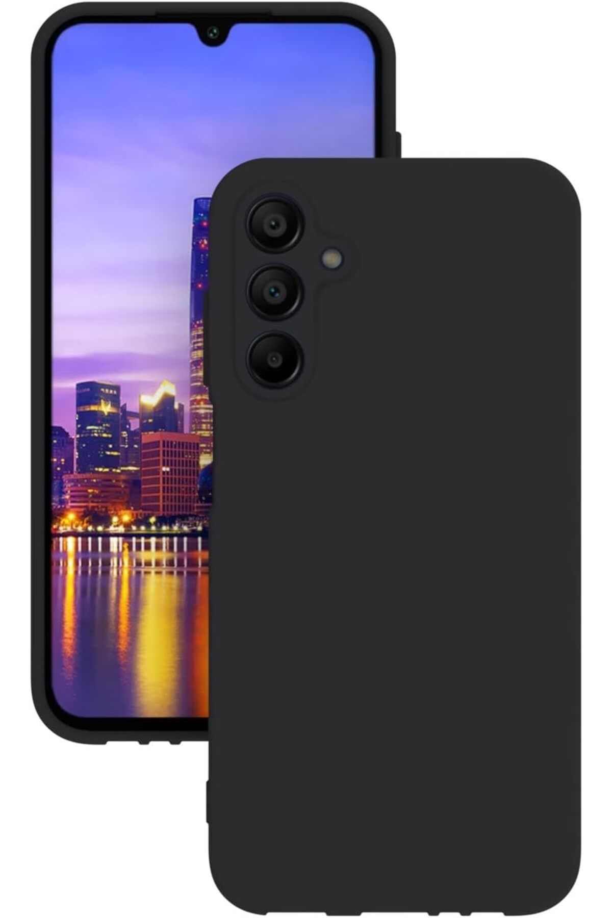 STOREMAX nffashopm Galaxy A15 Kılıf Kamera Korumalı Silikon Rubber Arka Kapak (Siyah) storestarx 1051353