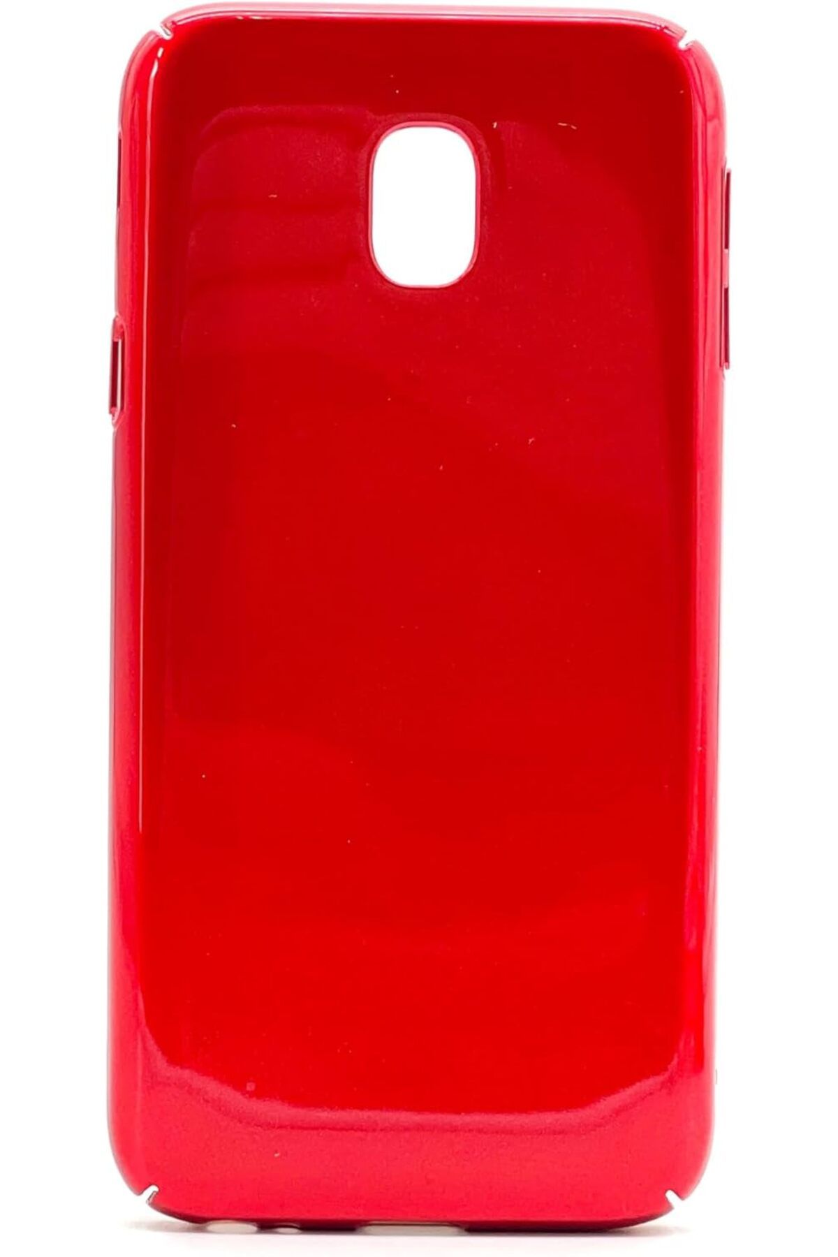 STOREMAX nffashopm Galaxy J7 Pro Uyumlu Sert Rubber Silikon Kılıf (Kırmızı) storestarx 1051353