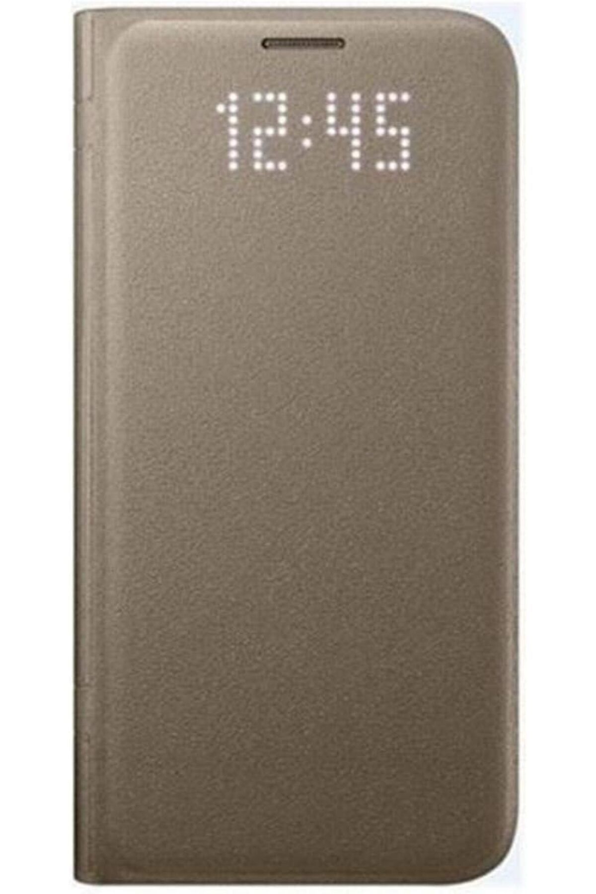 STOREMAX htpshopmx Galaxy S7 LED View Fonksiyonel Kılıf, Altın Sarısı str http 1092444