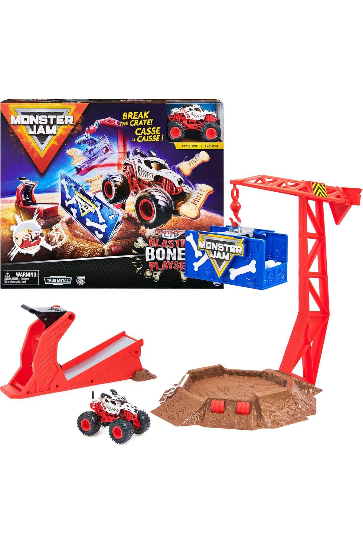 yenibagshop Jam 1:64 Oyun Seti Blastin Bones Monster Mutt Dalmatian