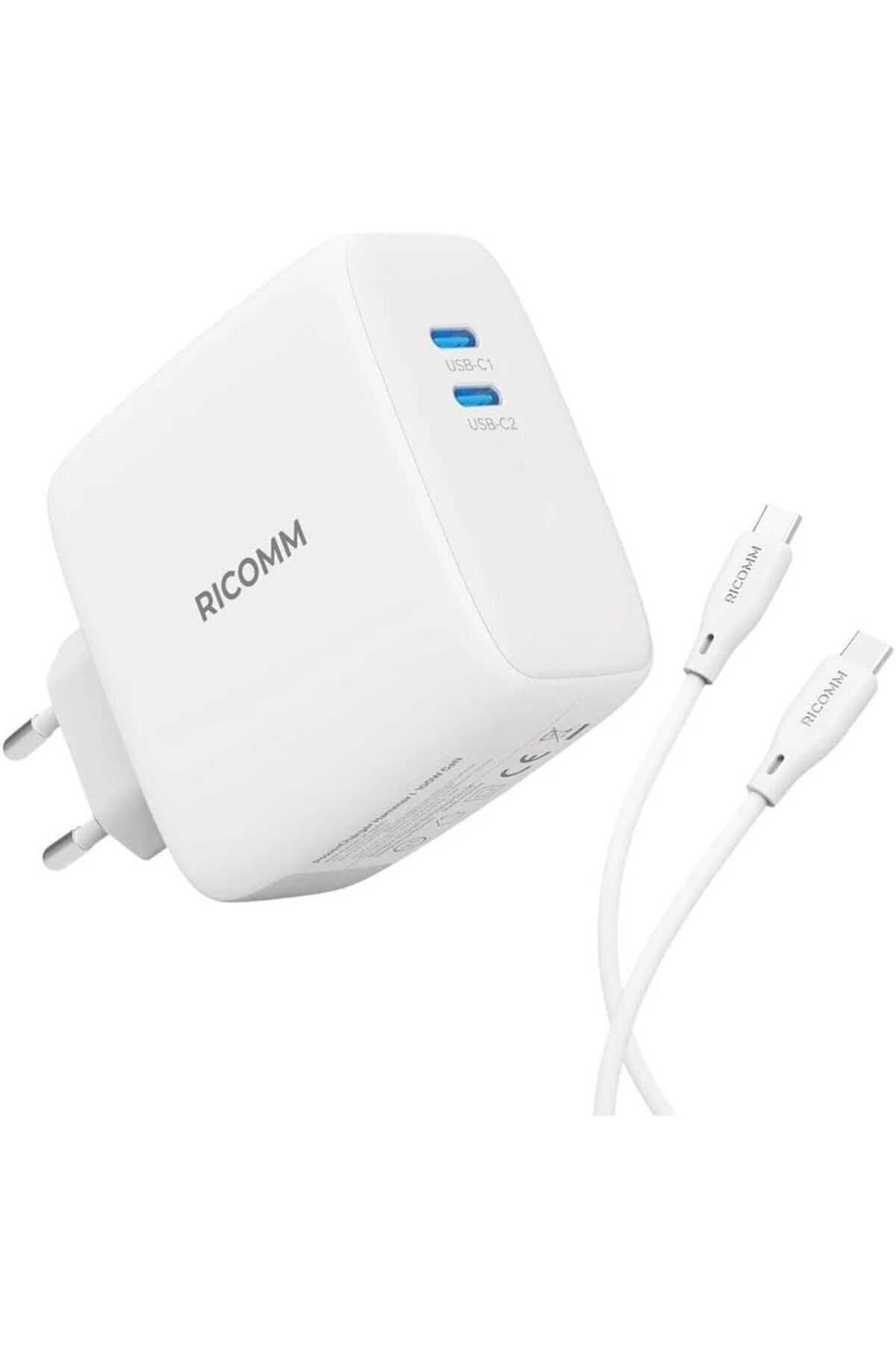 STOREMAX nffashopm 100W GaN 2 Portlu USB-C Şarj Aleti QC5.0 PD Type-C Hızlı Şarj Cihazı + 100W Şarj Kab