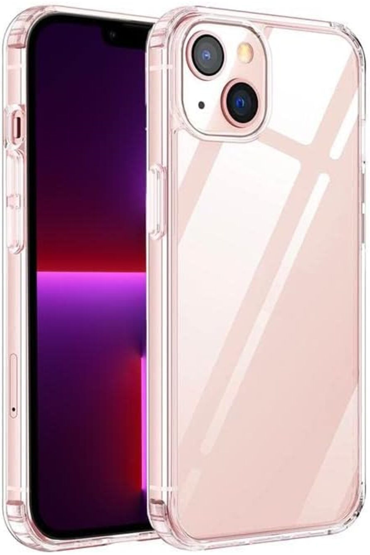 STOREMAX htpshopmx İLETİŞİM iPhone 13 ile uyumlu Kapak Köşe Korumalı Tıpalı Şeffaf Kılıf str http