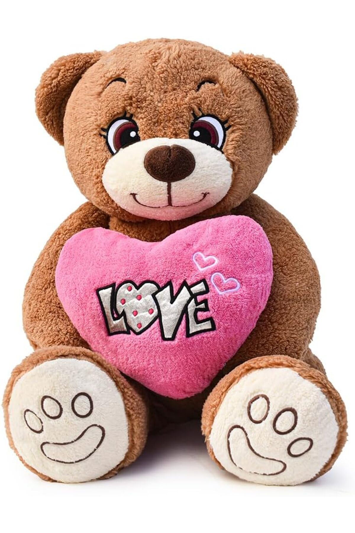 STOREMAX mrttnca Oyuncak Kahve Love Kalpli Pelüş Sevimli Ayıcık,Hollywood Ayısı,Love Ayıcık,Pelüş A