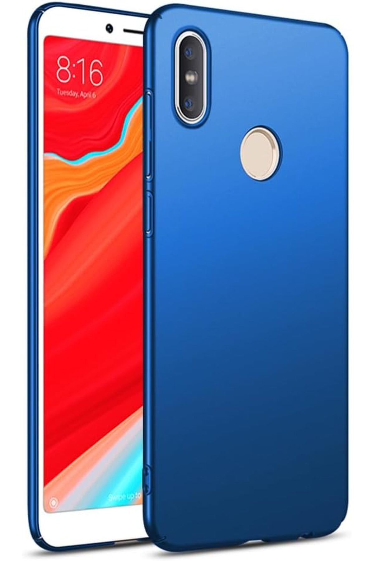 STOREMAX htpshopmx Redmi S2 Uyumlu Sert Rubber Silikon Kılıf (Mavi) str http 1092444