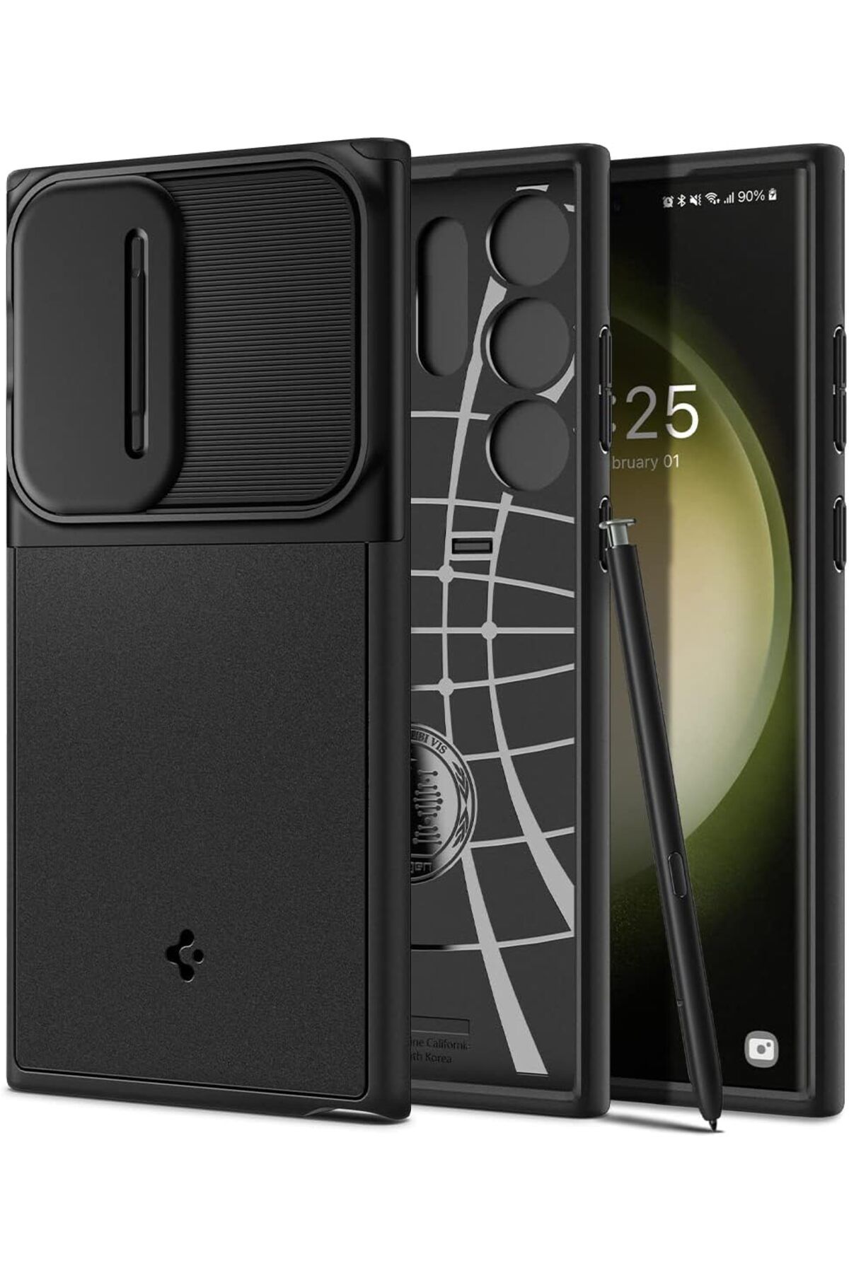 STOREMAX nffashopm Galaxy S23 Ultra Kılıf Optik Armor Black - ACS05639 storestarx 1051353
