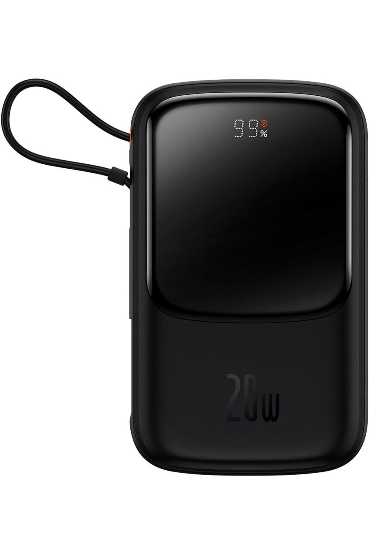 STOREMAX nffastore Q Pow Pro Overseas Edition 10.000 Mah Lcd Display 20W Powerbank (Lightning Kablolu), Siyah