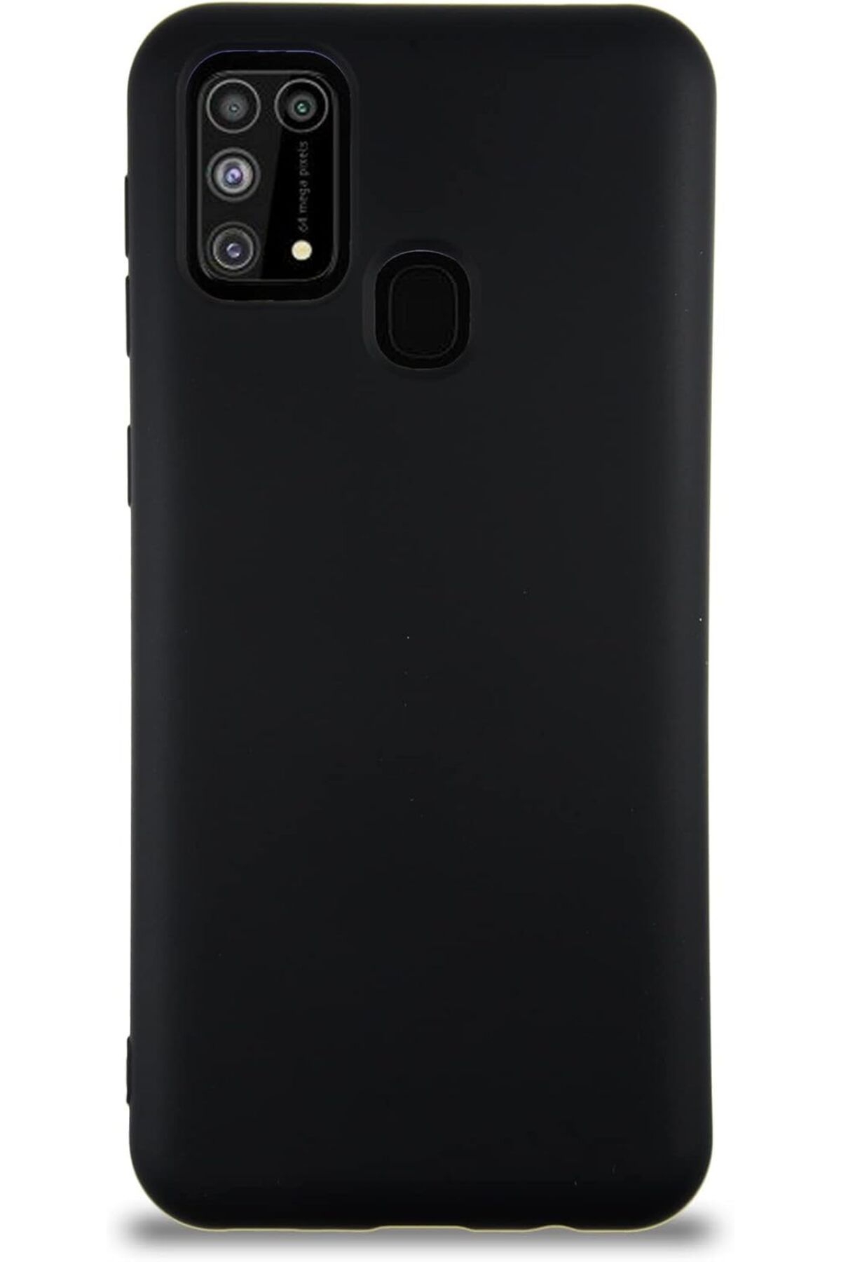 STOREMAX nffashopm İletişim Galaxy M31 ile Uyumlu Kapak İçi Kadife Lansman Silikon Kılıf - Siyah store