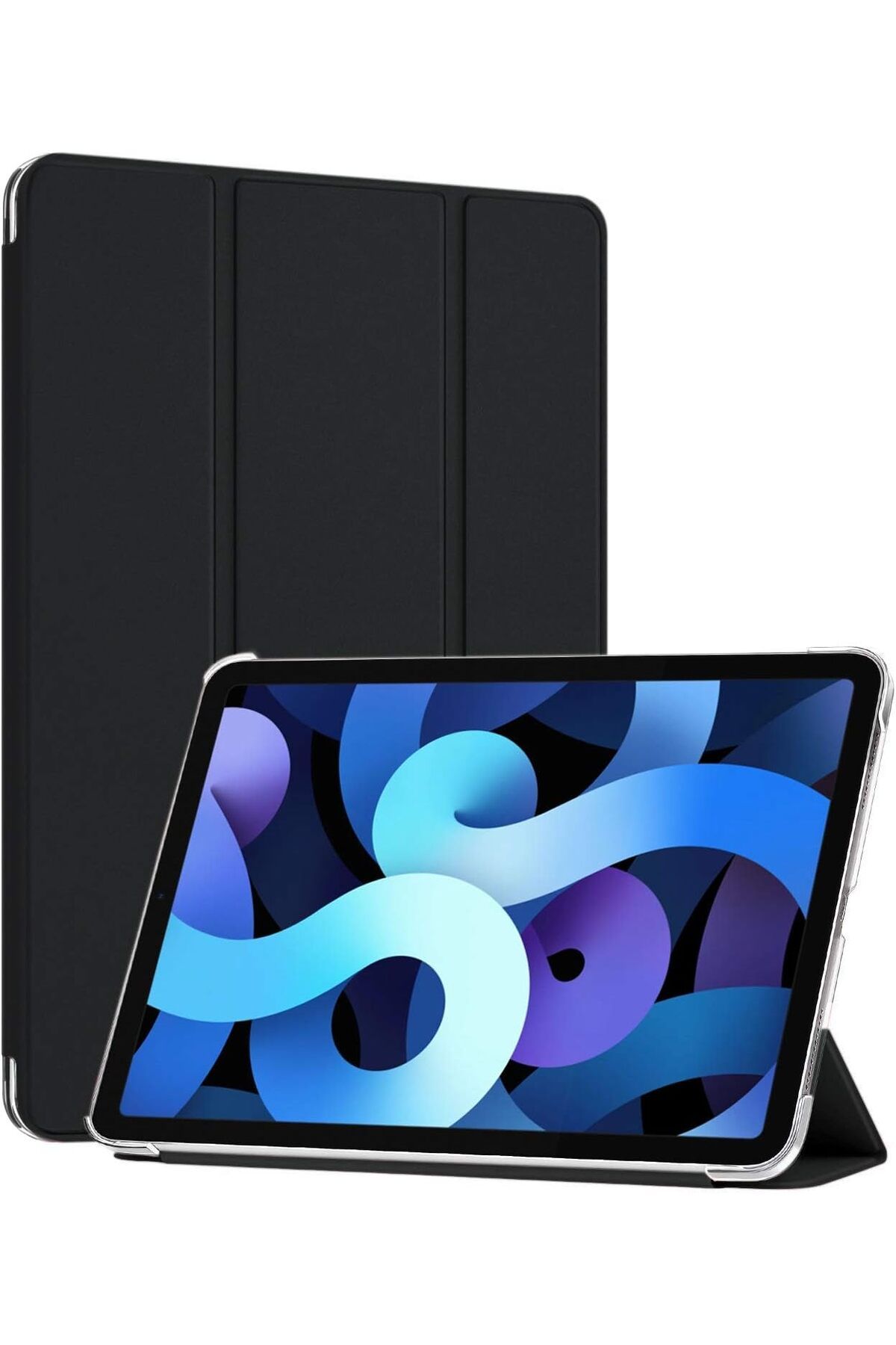 STOREMAX iPad Pro 11 2024 Uyumlu Kılıf (A2836-A2837) Slim Translucent Back Smart Cover Siyah