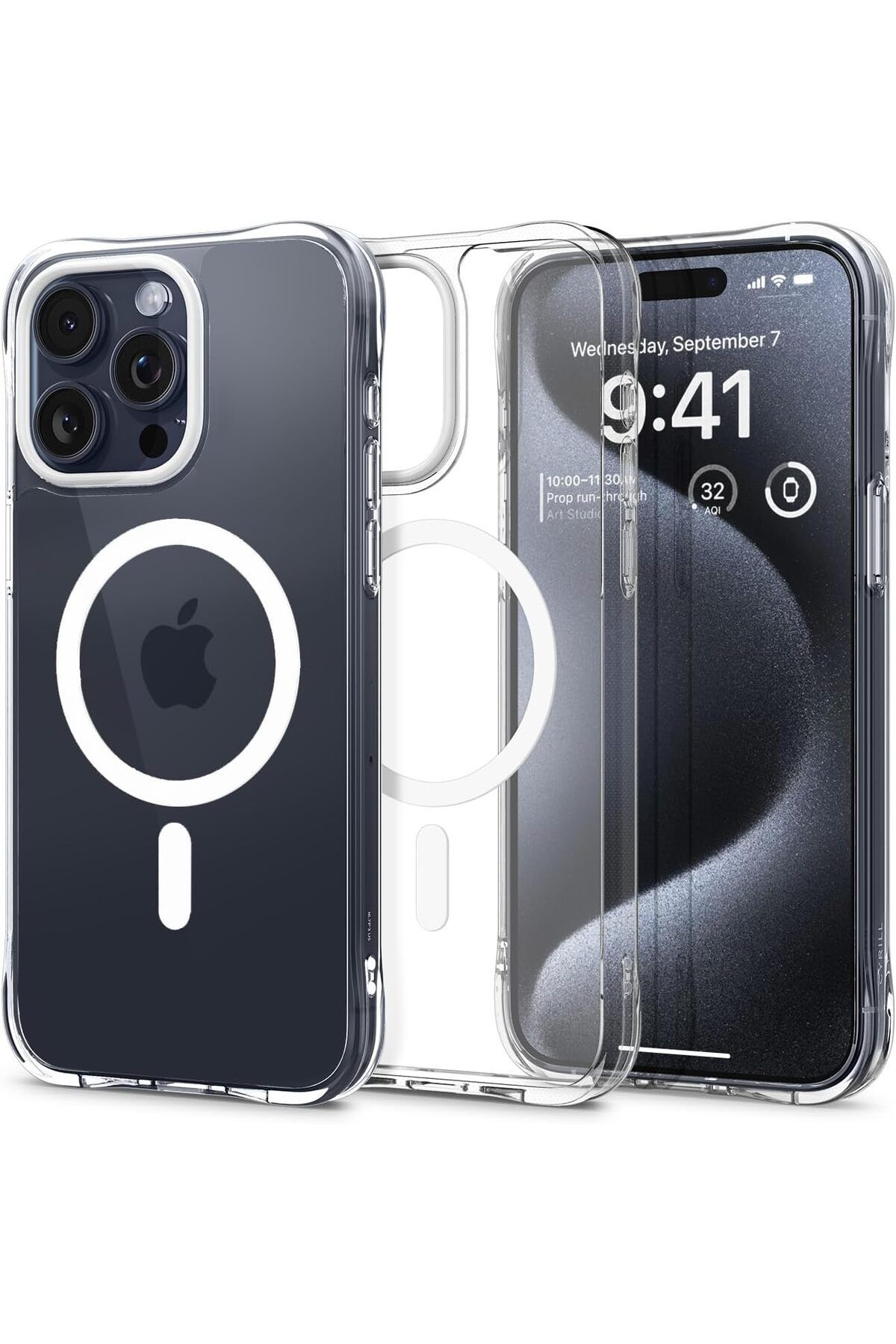 STOREMAX htpshopmx Ciel by CYRILL iPhone 15 Pro Kılıf Cecile Mag MagSafe özellikli Crystal Clear ACS06763