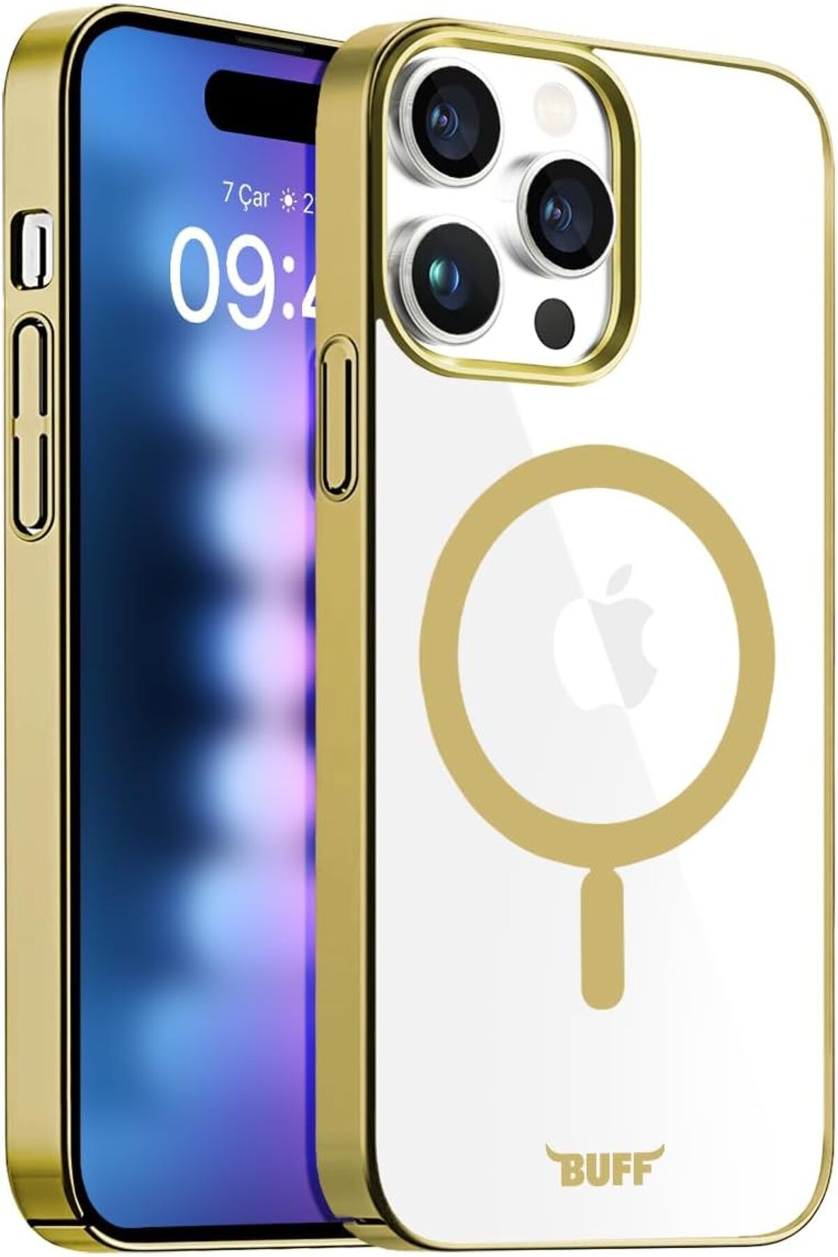 STOREMAX cmllashop LABS Buff iPhone 15 Pro Max ile Uyumlu MagSafe Uyumlu Slim Fit Kılıf Kablosuz Şarj Dest