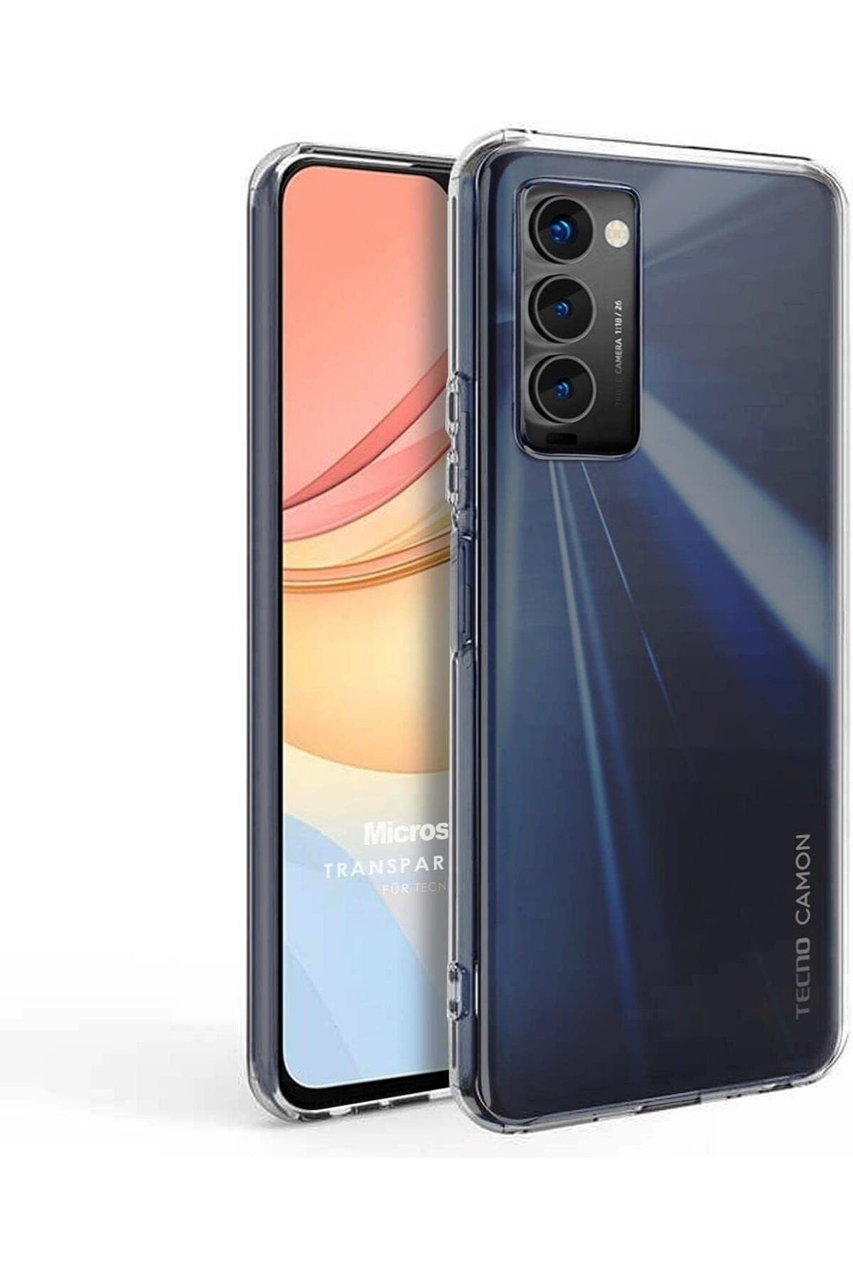STOREMAX htpshopmx TECNO Camon 18P için Kılıf Transparent Soft Şeffaf [Camon 18P ile Uyumlu Kılıf - Şe