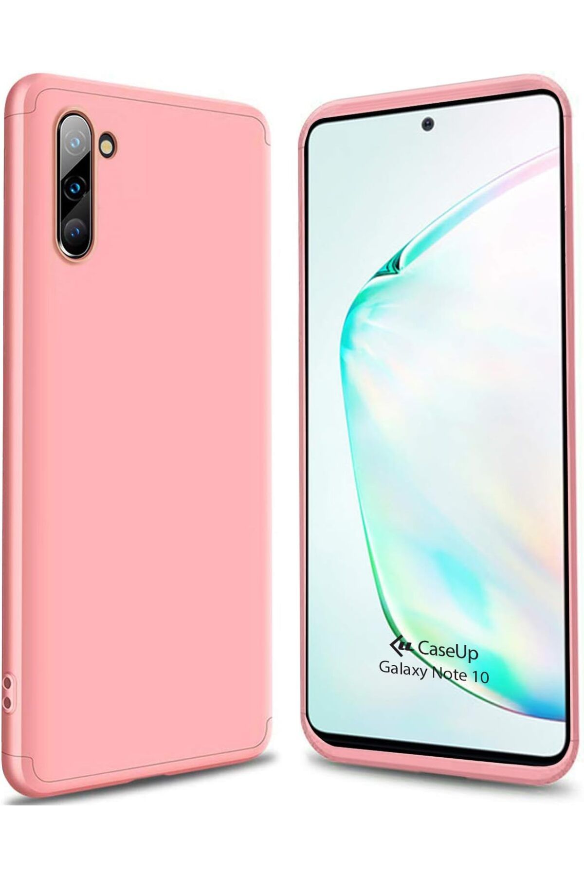 yenibagshop Galaxy Note 10 Uyumlu Kılıf, Triple Deluxe Shield Rose Gold