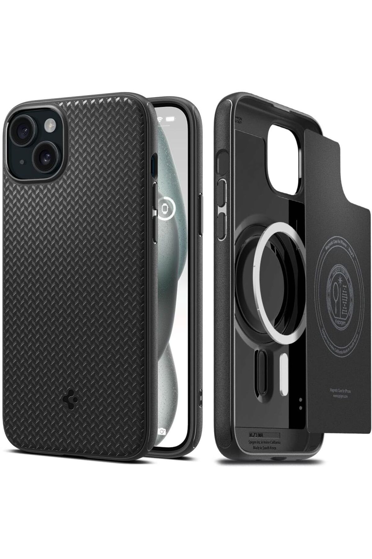 STOREMAX htpshopmx iPhone 15 Plus Kılıf Mag Armor MagFit MagSafe özellikli Matte Black - ACS06671 str http