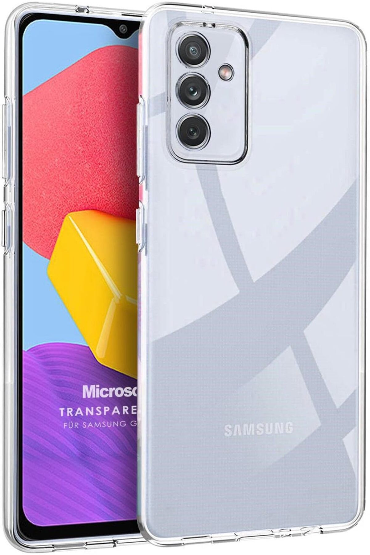 STOREMAX dlshop Galaxy M13 için Kılıf Transparent Soft Şeffaf [Galaxy M13 ile Uyumlu Kılıf - Şeffaf] s