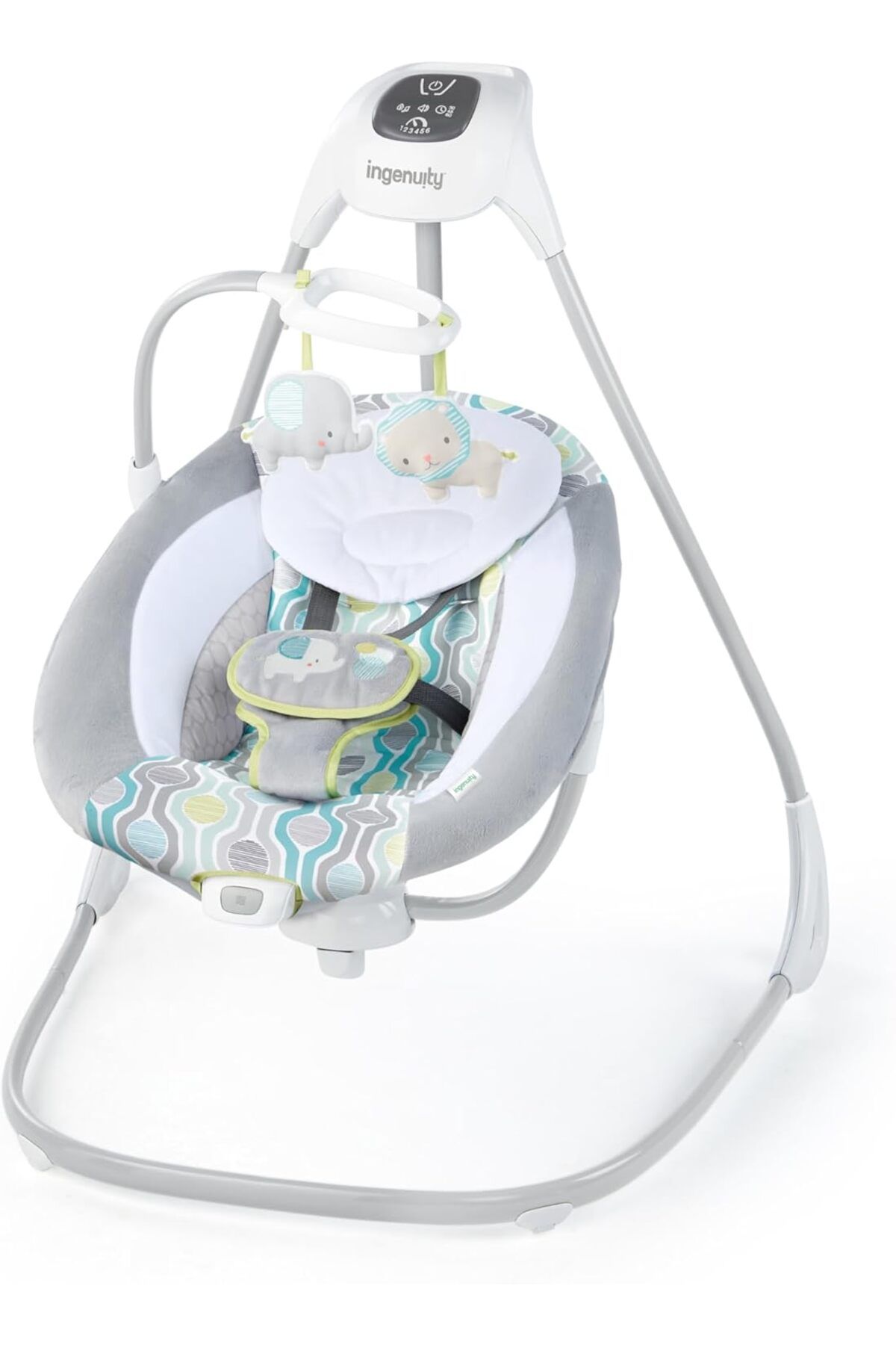 STOREMAX buxystorem SimpleComfort Hafif Çok Yönlü Kompakt Bebek Salıncağı, 6 Hız, Doğa Sesleri ve Tit