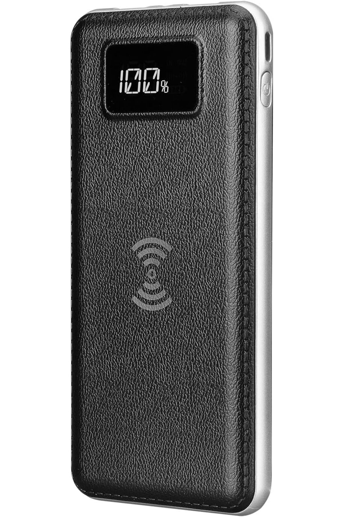 STOREMAX nffashopm IP-G10W 10000mAh LCD Göstergeli Kablosuz Powerbank Siyah Taşınabilir Pil Şarj Cihazı