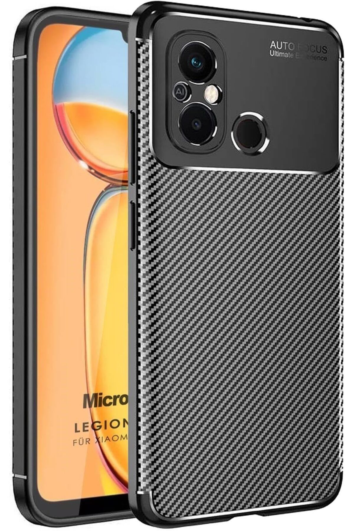 STOREMAX daliashops Xiaomi Redmi 12C için Kılıf Legion Series Siyah [Redmi 12C ile Uyumlu Kılıf - Siyah]