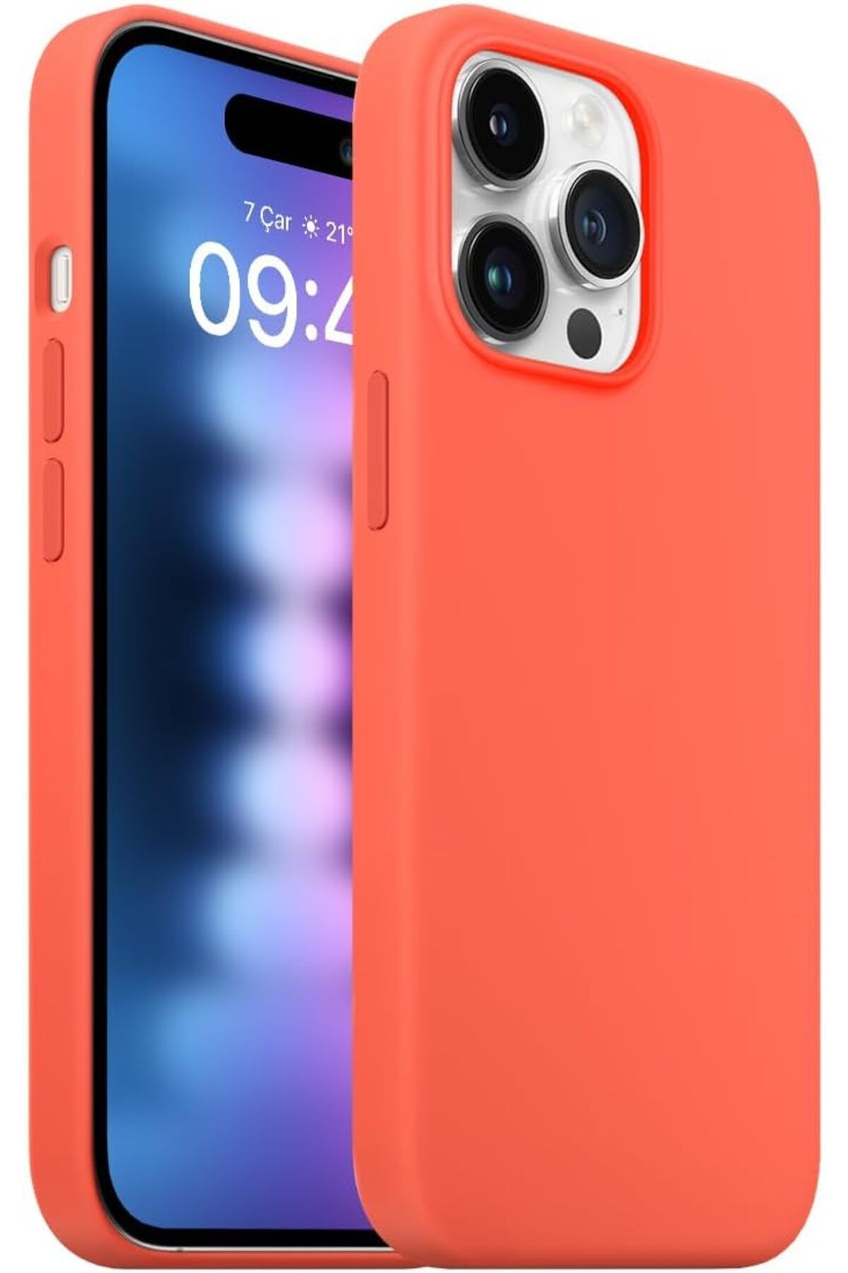 STOREMAX dlshop LABS Buff iPhone 15 Pro Max ile Uyumlu Rubber Fit Kılıf Silikon Kılıf, İpeksi Dokunuş H