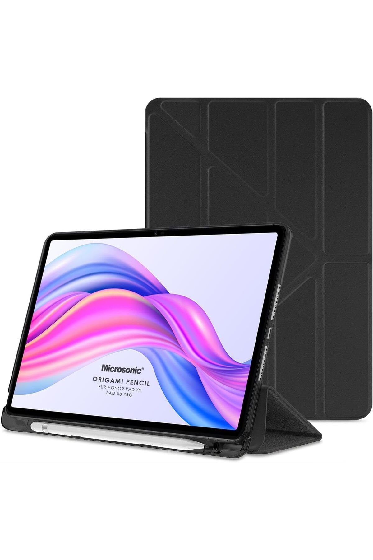 STOREMAX nffashopm Honor Pad X8A Kılıf Origami Pencil Siyah [Honor Pad X8A ile Uyumlu Kılıf - Siyah] stor