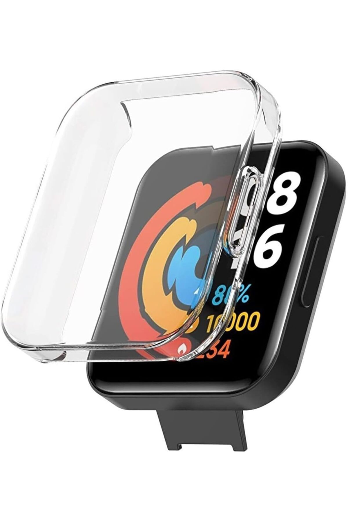 STOREMAX mrttnca Xiaomi Redmi Watch 2 Lite ile uyumlu 360 Ön ve Arka Tam Kapatan Toz ve Kirden Koruyan Xiaom