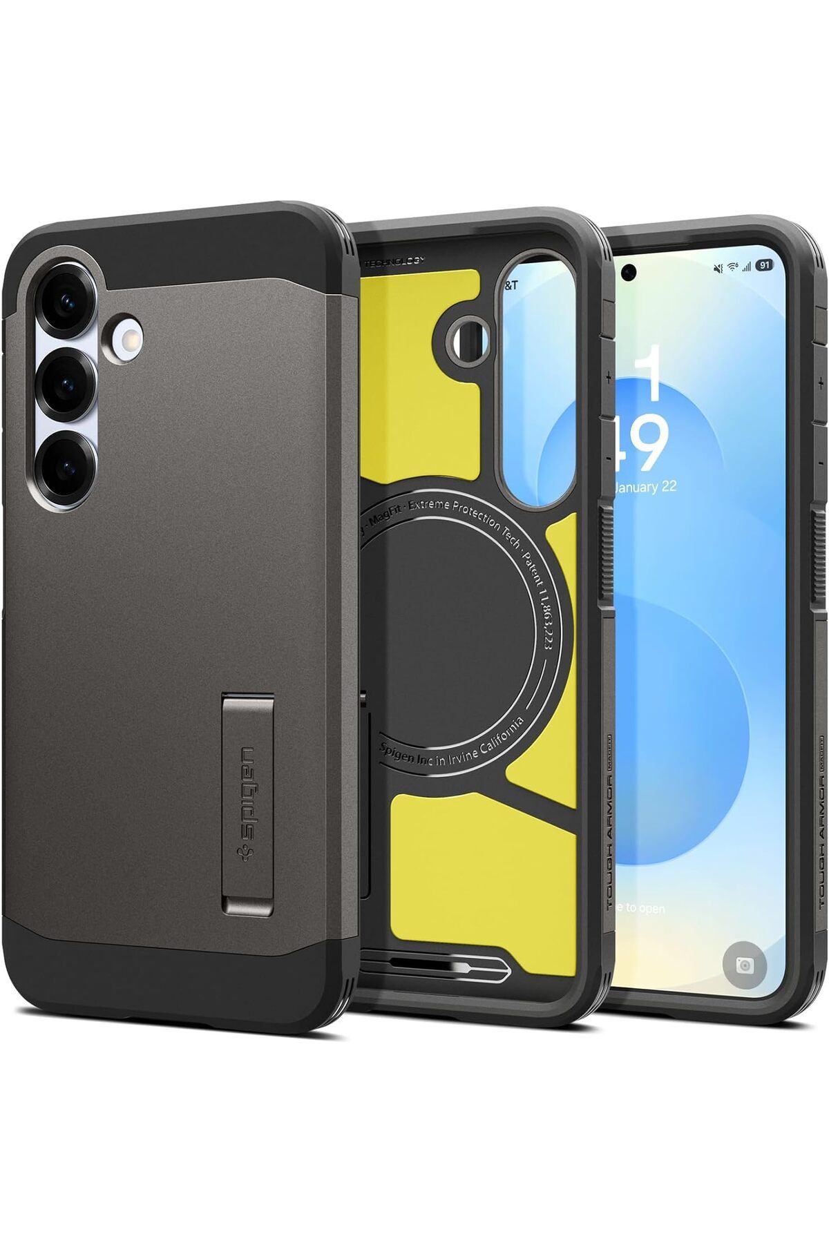 STOREMAX htpshopmx Galaxy S25 Kılıf Tough Armor AI MagFit özellikli Gunmetal - ACS09009 str http 1092444