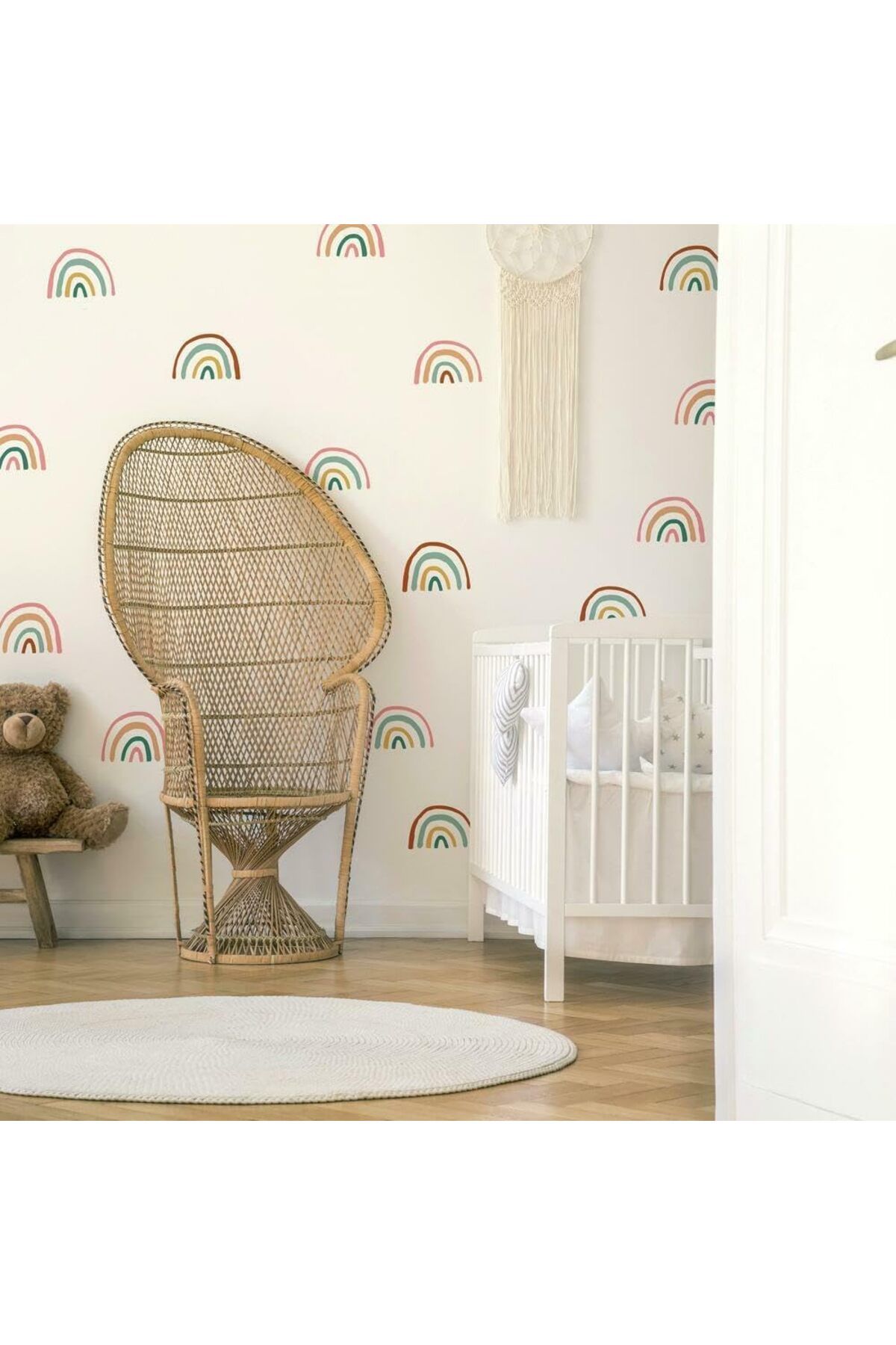 STOREMAX bystoreby Retro Gökkuşağı Soy Yapıştır Duvar Çıkartmaları NewDesing 646268