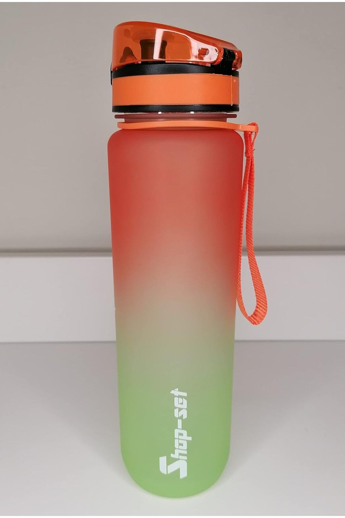 STOREMAX buxystorem 1000 ML Tritan Motivasyonlu Su Matarası (TURUNCU - NEON YEŞİL) trendymx 999662
