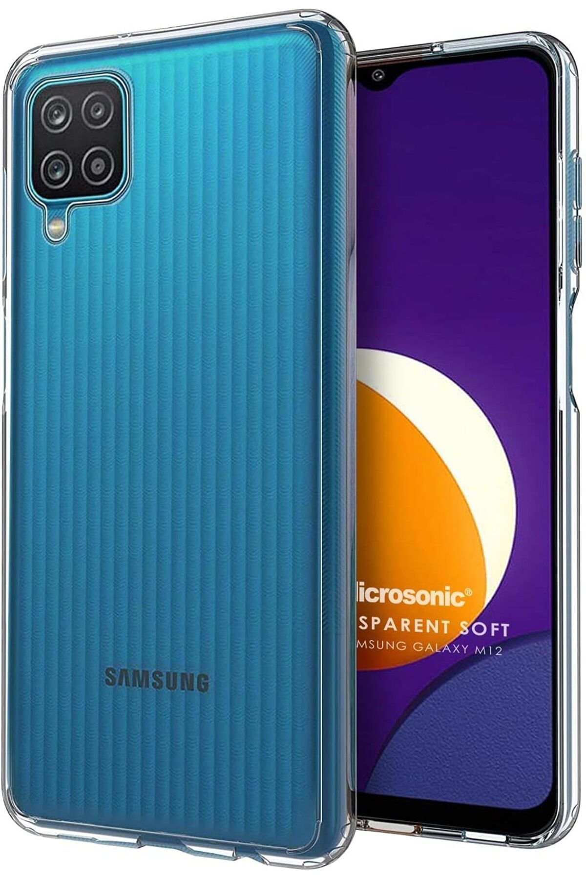 STOREMAX bystoreby Galaxy M12 için Kılıf Transparent Soft Beyaz [Galaxy M12 ile Uyumlu Kılıf - Beyaz] Ne