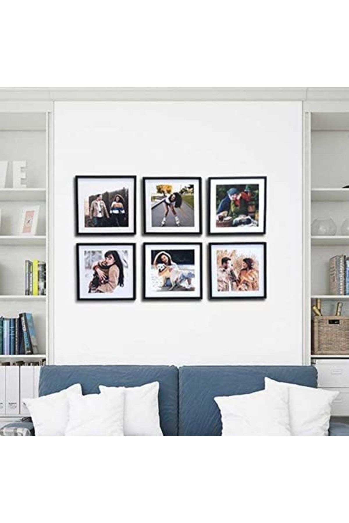 STOREMAX Kesesi Yapışan Sök Tak Kare Çerçeve - Siyah 3'Lü Paket Siyah 1092444