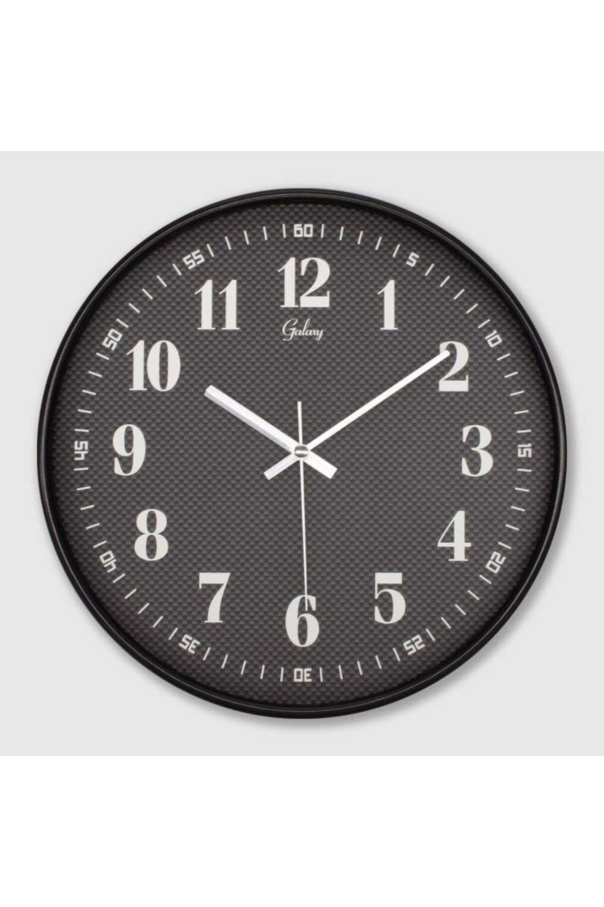 yenibagshop 221-K Serisi Metal Görünümlü Örgü Kadranlı Sessiz Akar Roma Rakamlı Modern Duvar Saati 30 cm