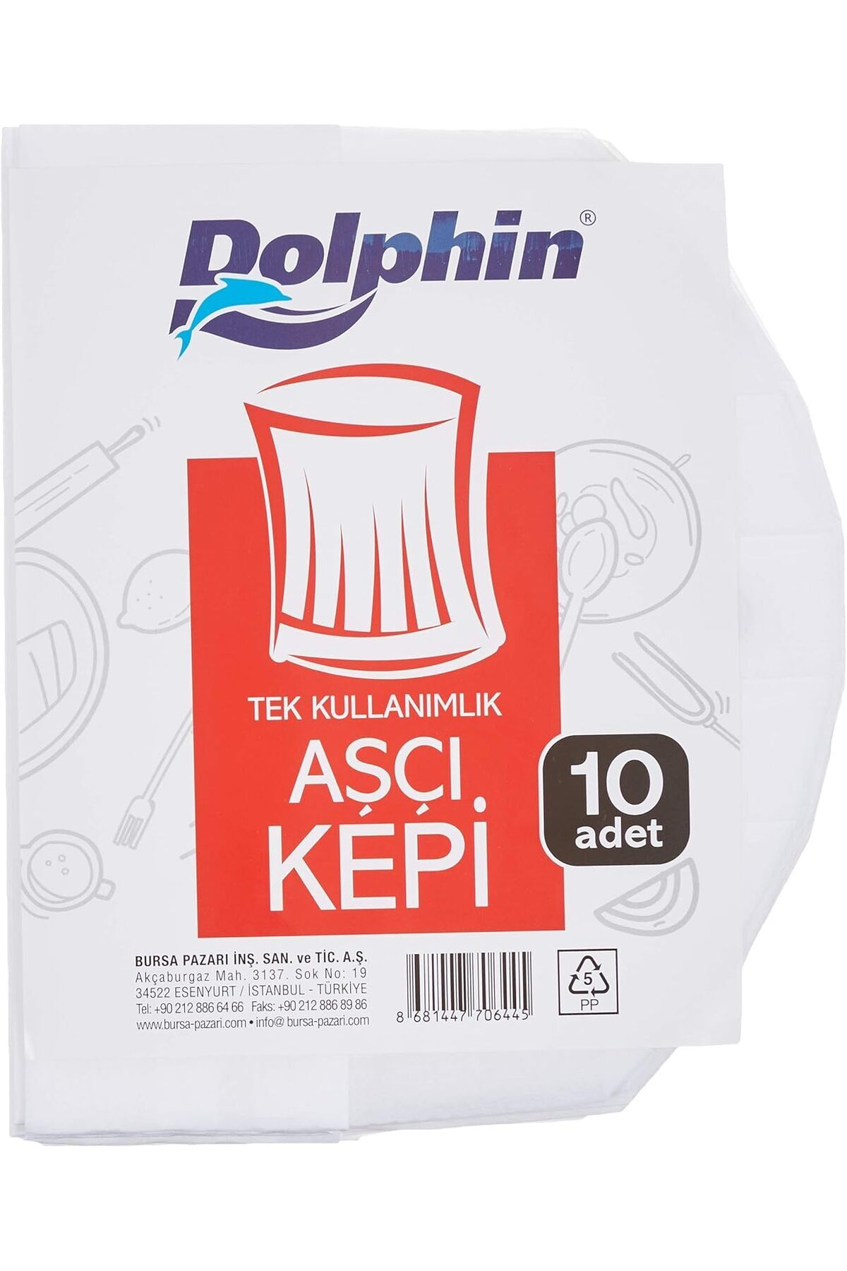 STOREMAX buyflair At Market Aşçı Kepi 10'lu modaflash 224120