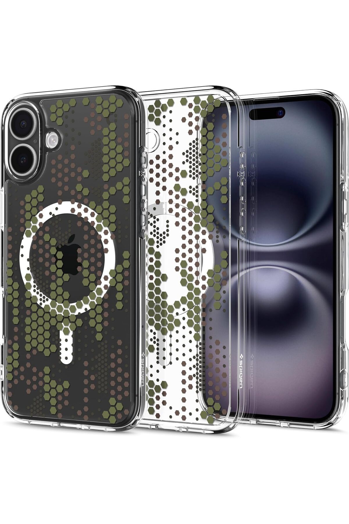 STOREMAX htpshopmx iPhone 16 Plus Kılıf Ultra Hybrid MagFit MagSafe özellikli Digital Camo - ACS08080 strh