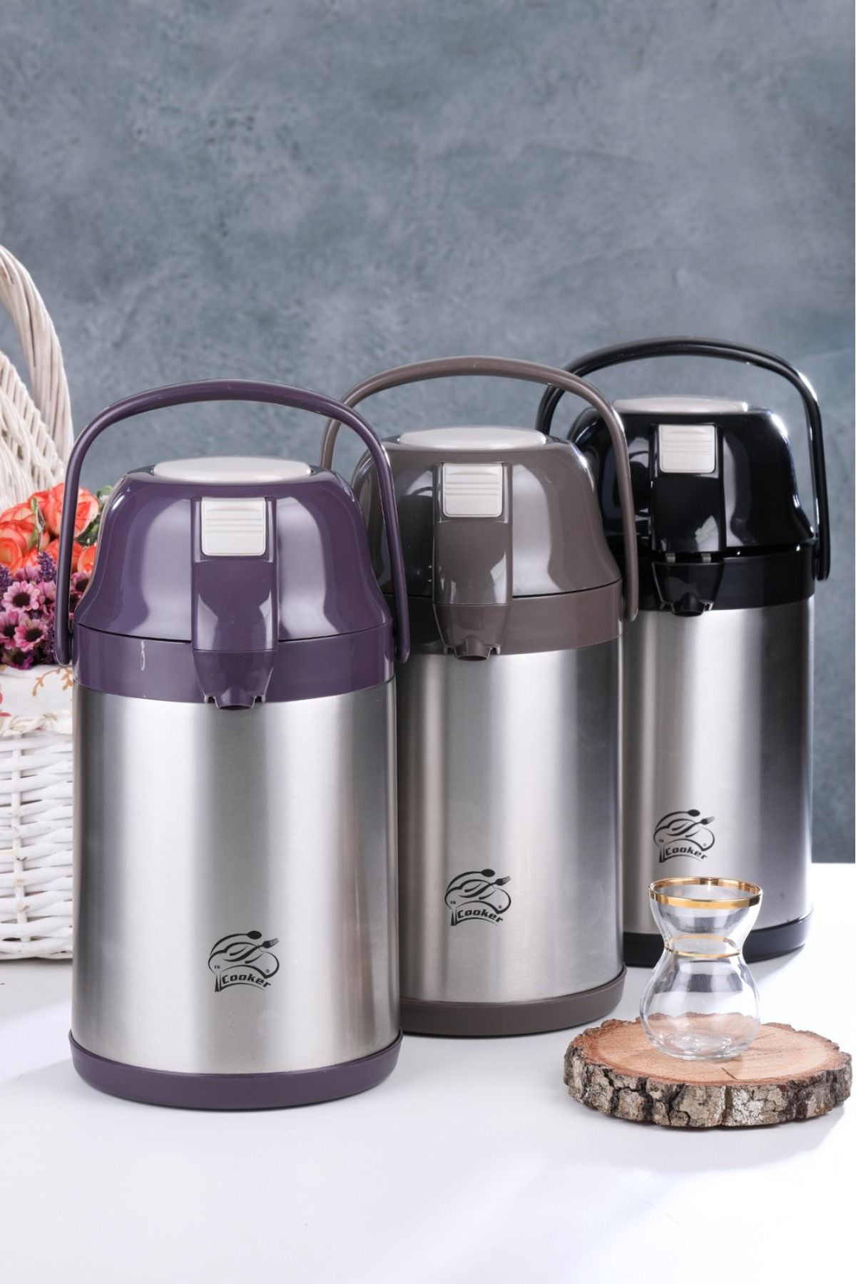 STOREMAX cmllashop CKR-2007 2.5LT POMPALI ÇELİK TERMOS 542093