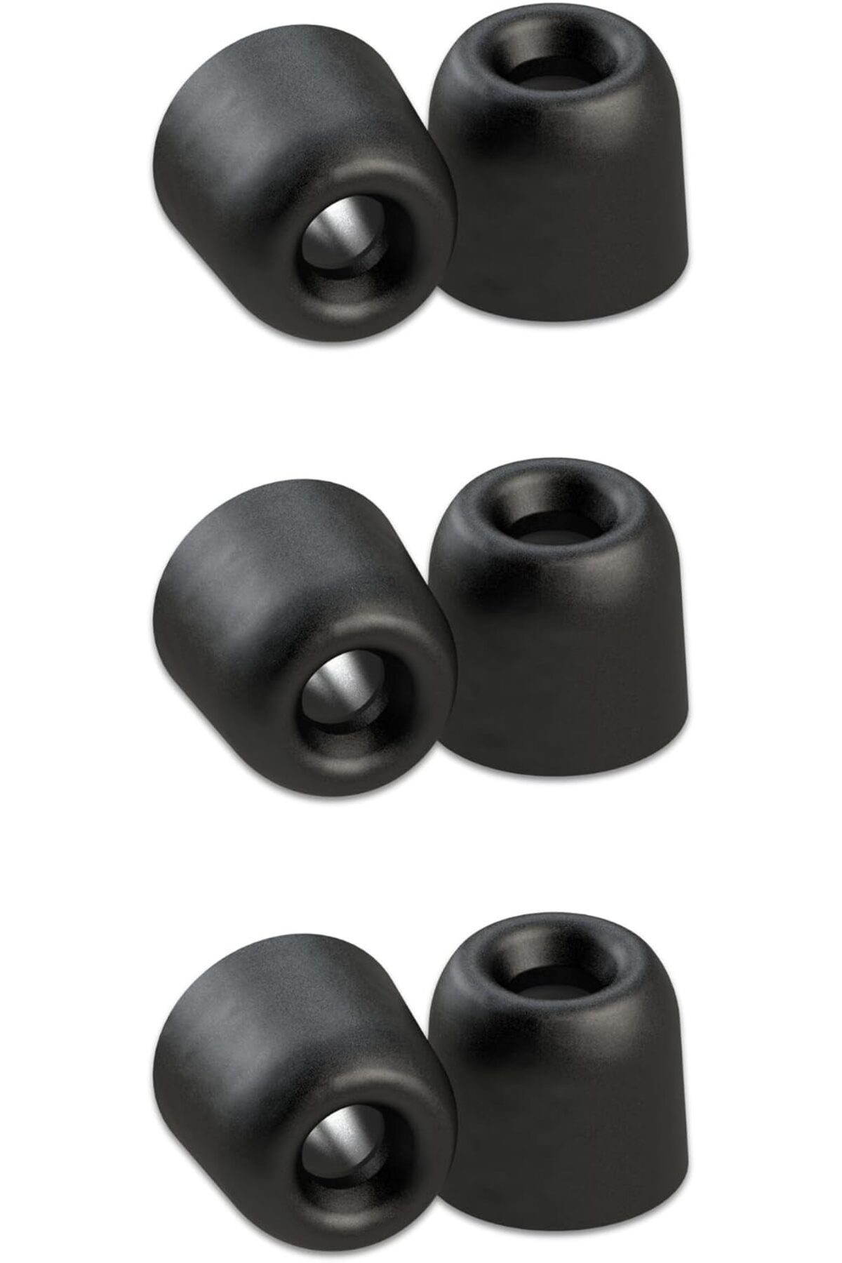 STOREMAX Foam Tx-167 İzolasyon Plus Sennheiser Kulaklık Ucu (S) - 3 Çift, Siyah