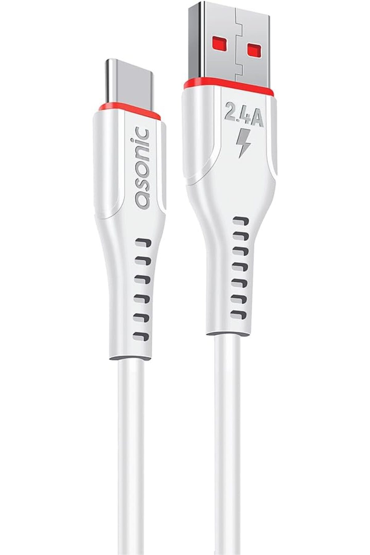 STOREMAX htpshopmx AS-X406 2A Type-C 1m Beyaz Data + 2.4A Hızlı Şarj Kablosu 1 Metre str http 1092444
