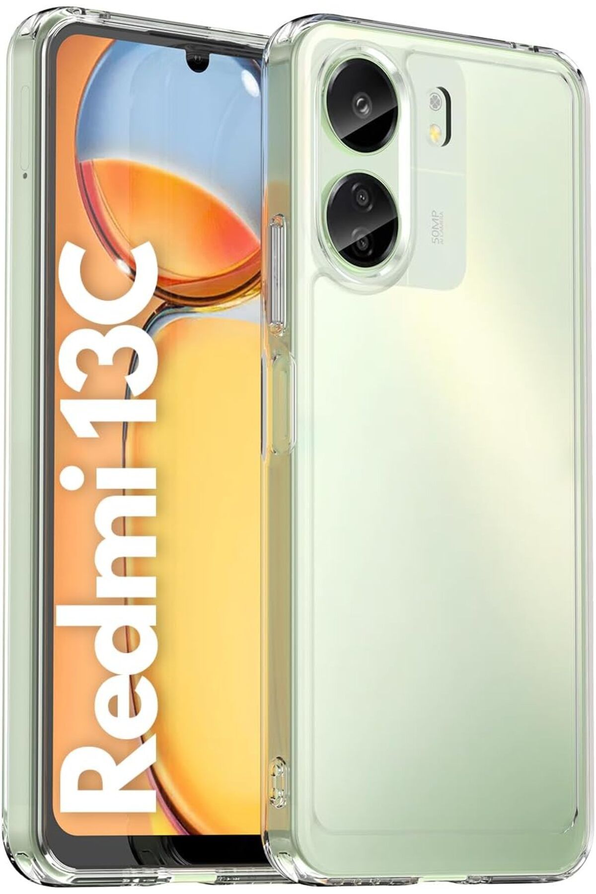 STOREMAX nffashopm Xiaomi Redmi 13C İle Uyumlu Şeffaf Kılıfı storestarx 1051353