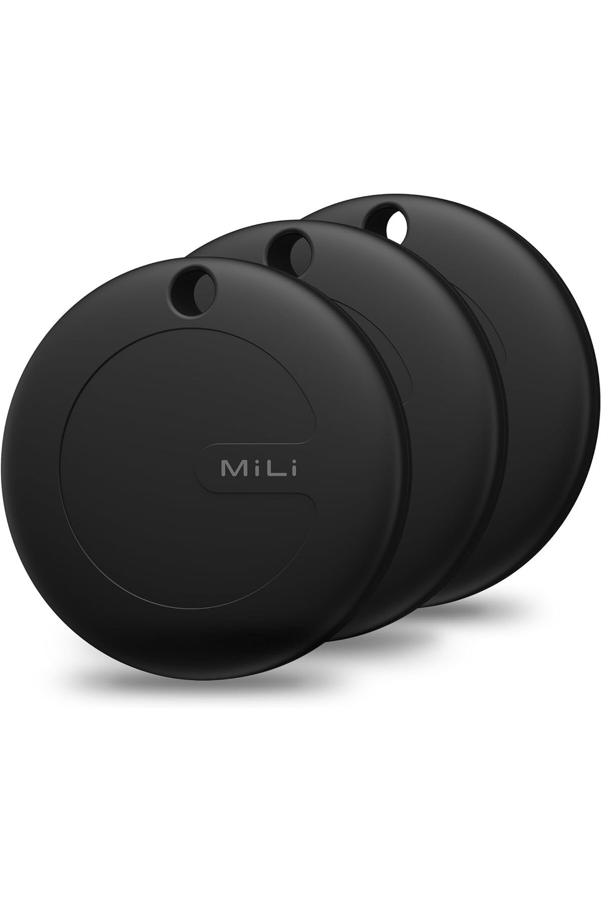 MCreative MiTag AirTag (Sadece Apple Uyumlu) Konum Takip Cihazı, MFI Sertifikalı, 3'lü Paket, Siyah