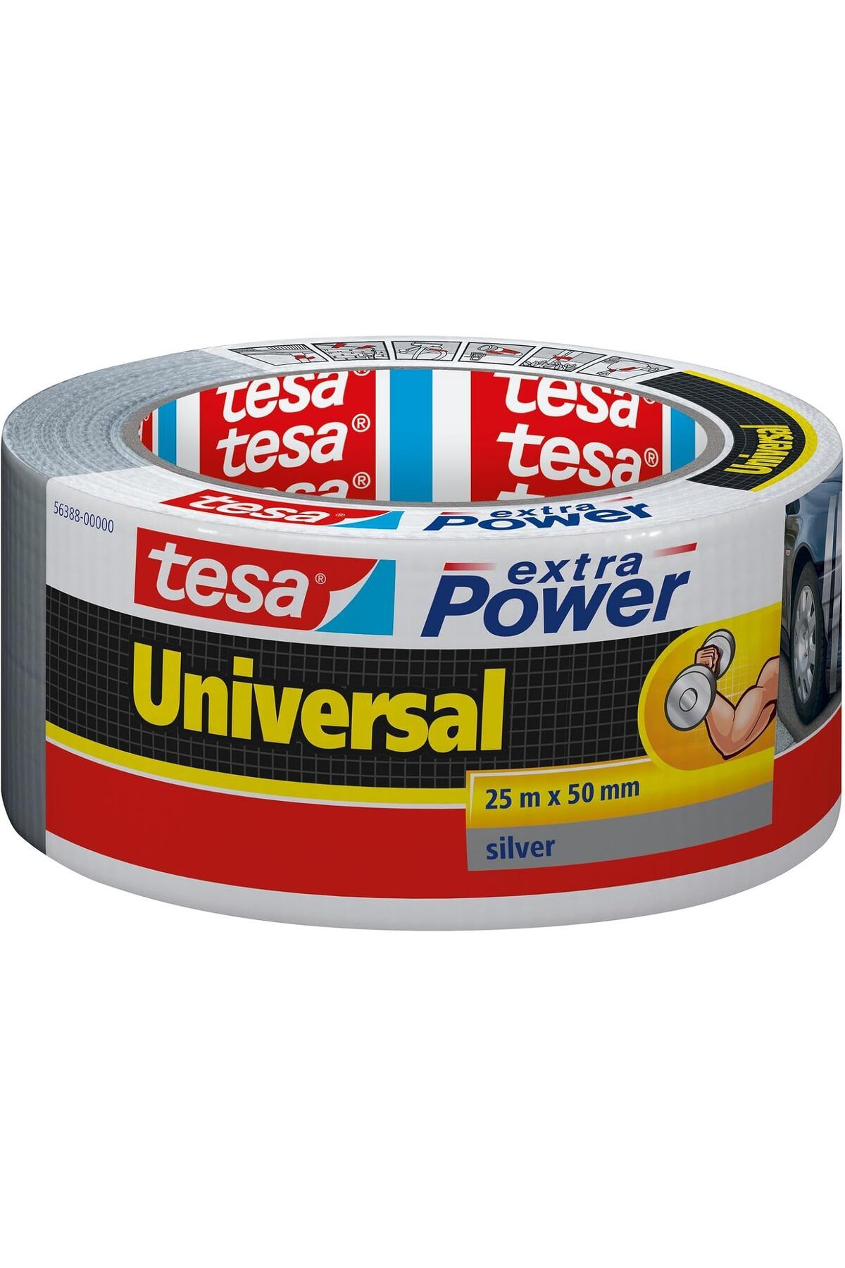 MCreative extra Power Universal Duct Bant, Gaffer Bant, 25mx50mm, Gri