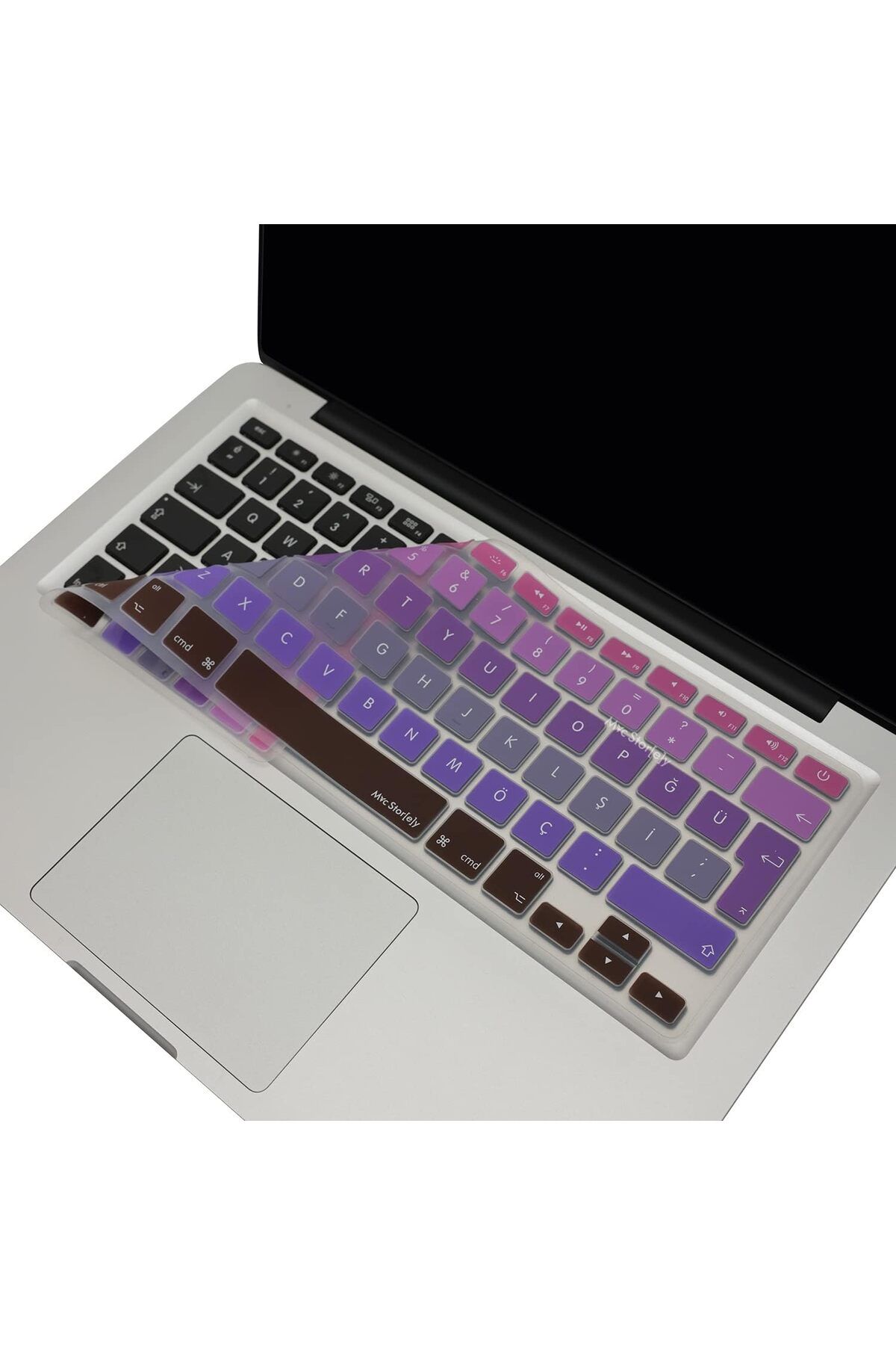 STOREMAX nffashopm Macbook Air Pro Klavye Koruyucu (Türkçe Q) Ombre (Eski USB’li Model 2008/2017 yılı)