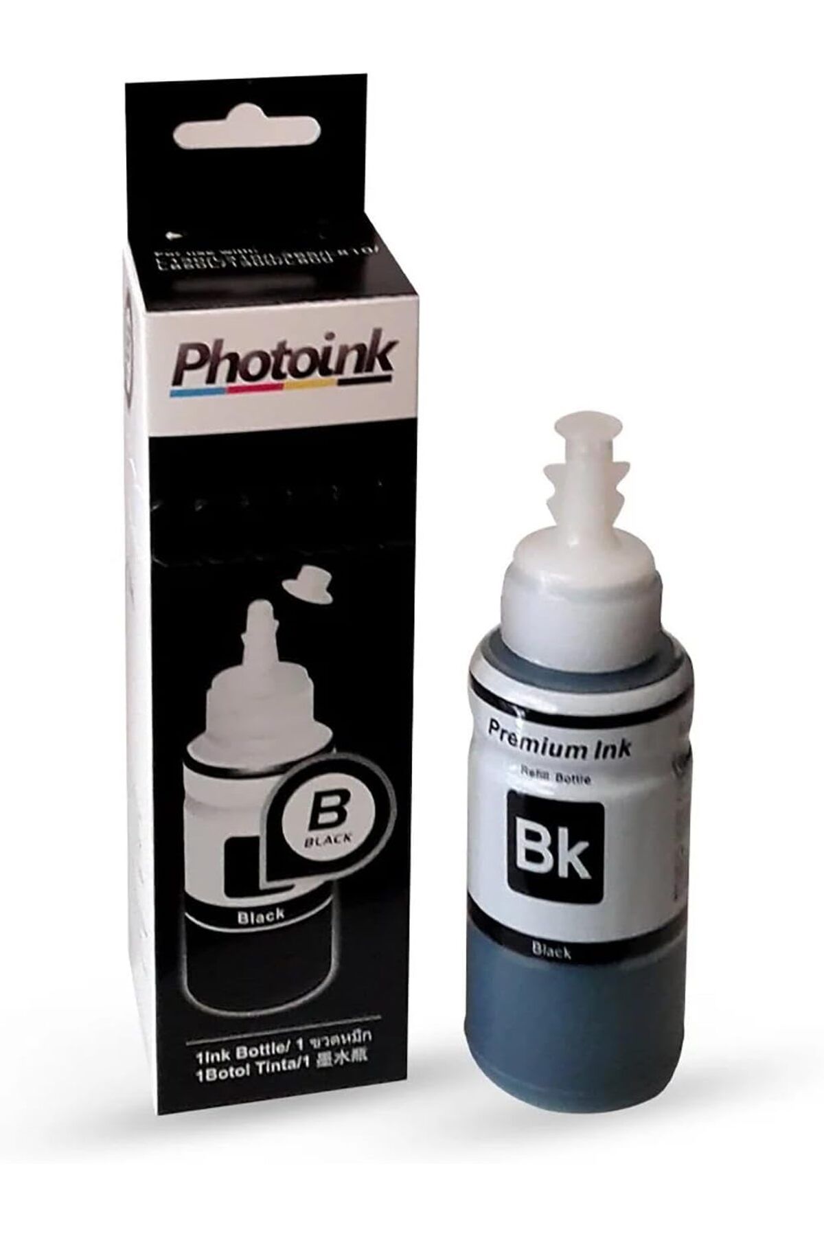 STOREMAX cmllashop Plus L Serisi Mürekkepleri, Epson T6641 Uyumlu 70 Ml Siyah Mürekkep - Kutulu Özel Ambal