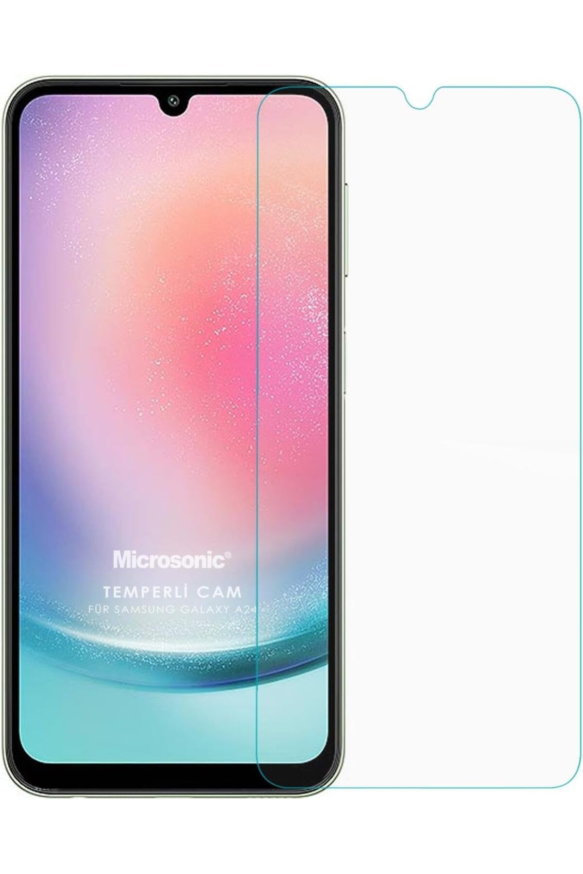salesalbutik Samsung Galaxy A24 Tempered Glass Cam Ekran Koruyucu