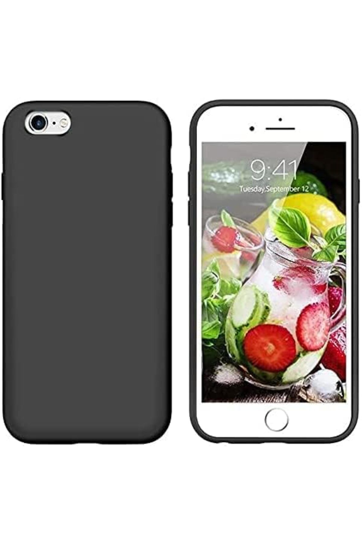 STOREMAX iphone 6 / 6s İçi Kadife Lansman Silikon Kılıf Şok Emici Full Kasa